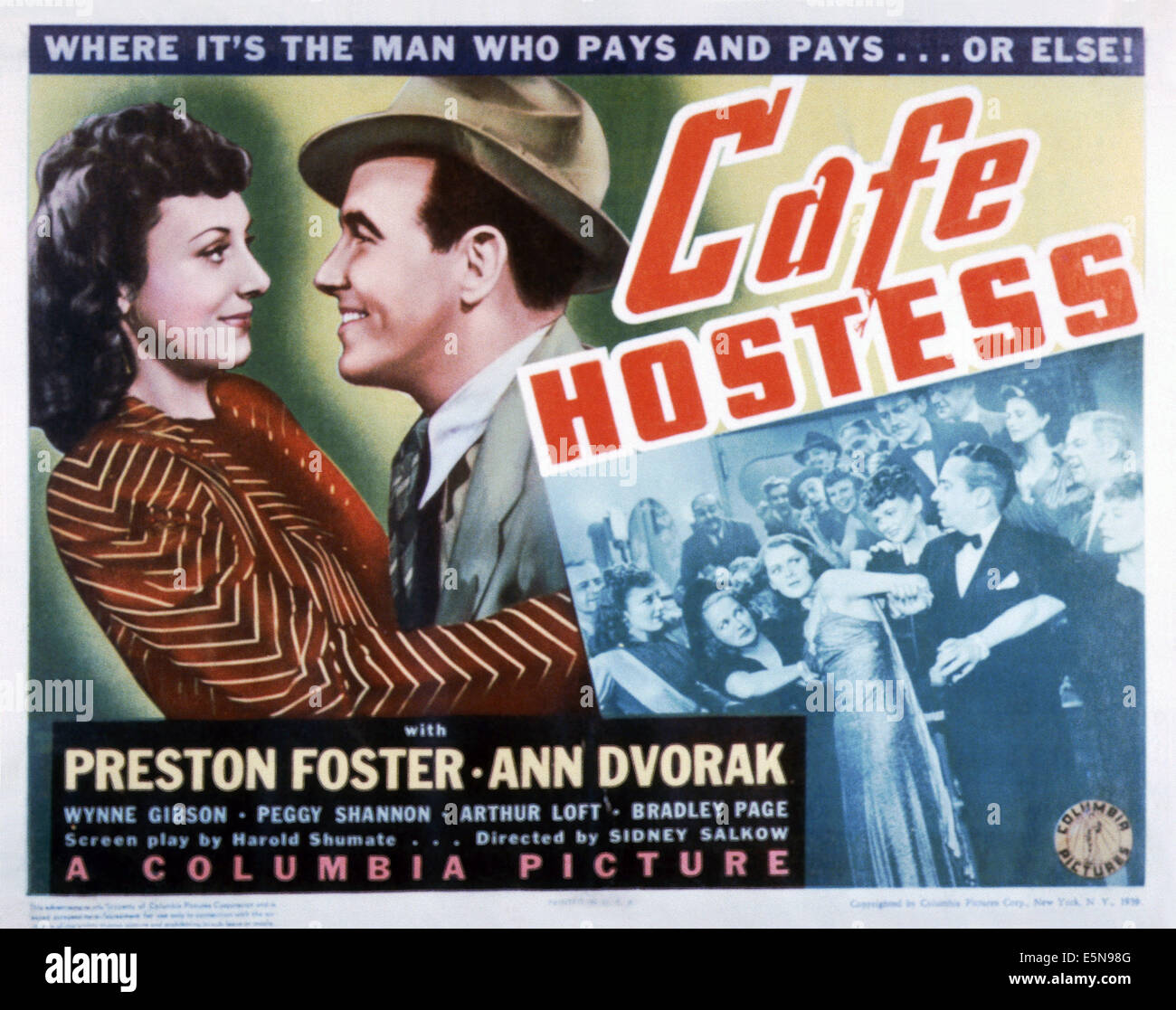 CAFE Gastgeberin, von links: Ann Dvorak, Preston Foster, 1940 Stockfoto