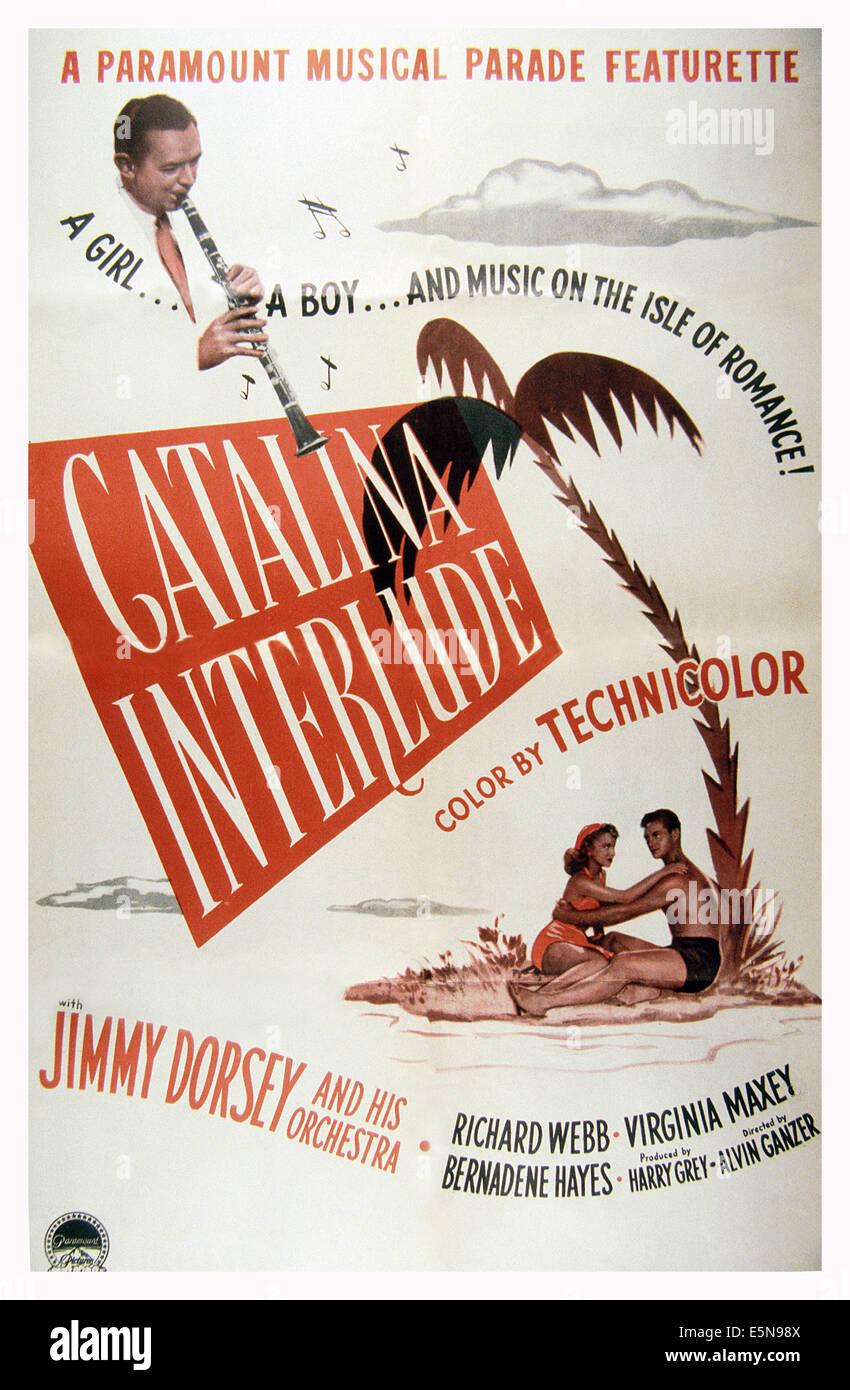 CATALINA INTERLUDE, Plakat, Jimmy Dorsey (oben links), 1948 Stockfoto