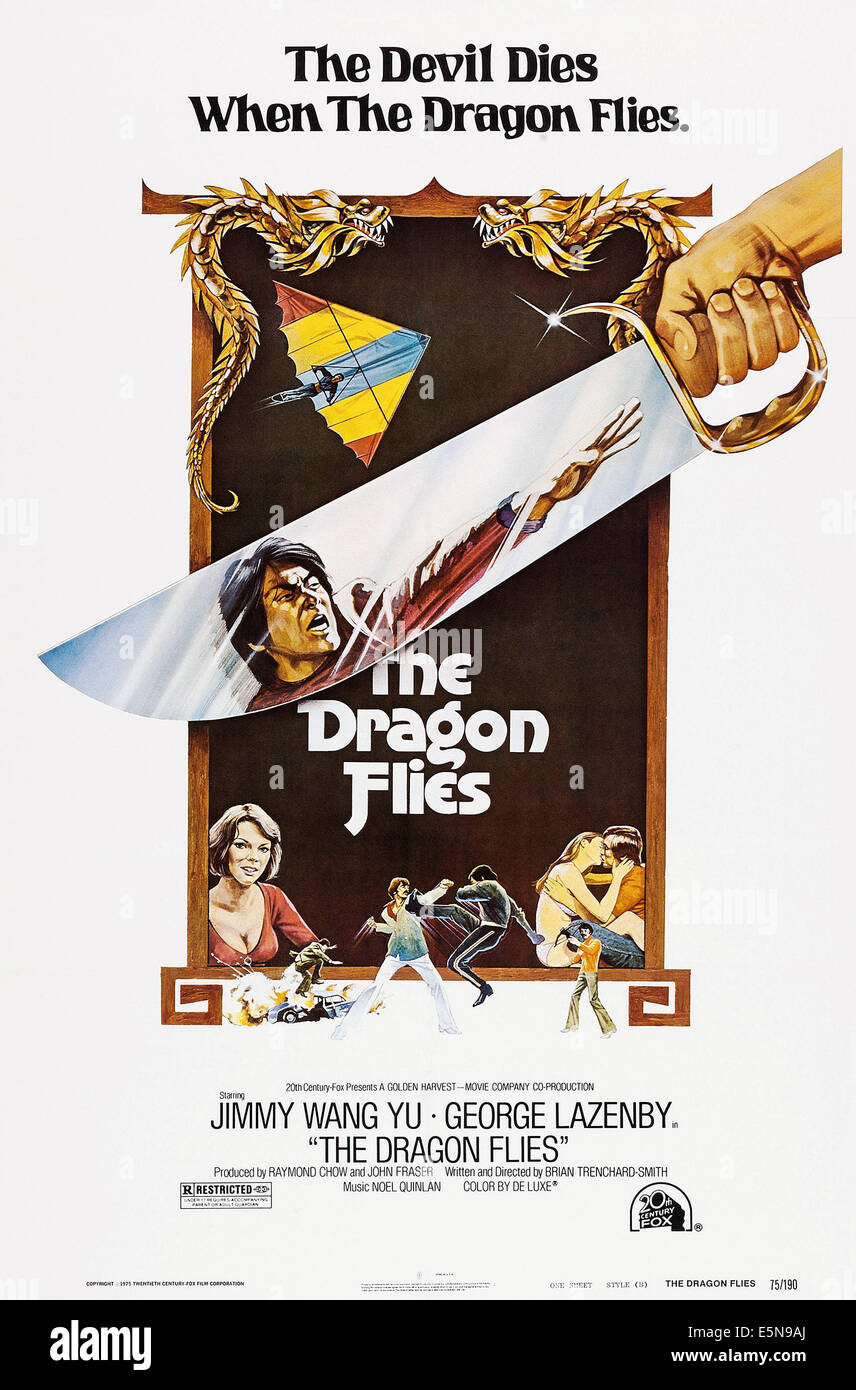 DIE Libellen (aka THE Mann aus HONG KONG), Yu Wang als Jimmy Wang Yu (ausgestrecktem Arm), 1975 Stockfoto