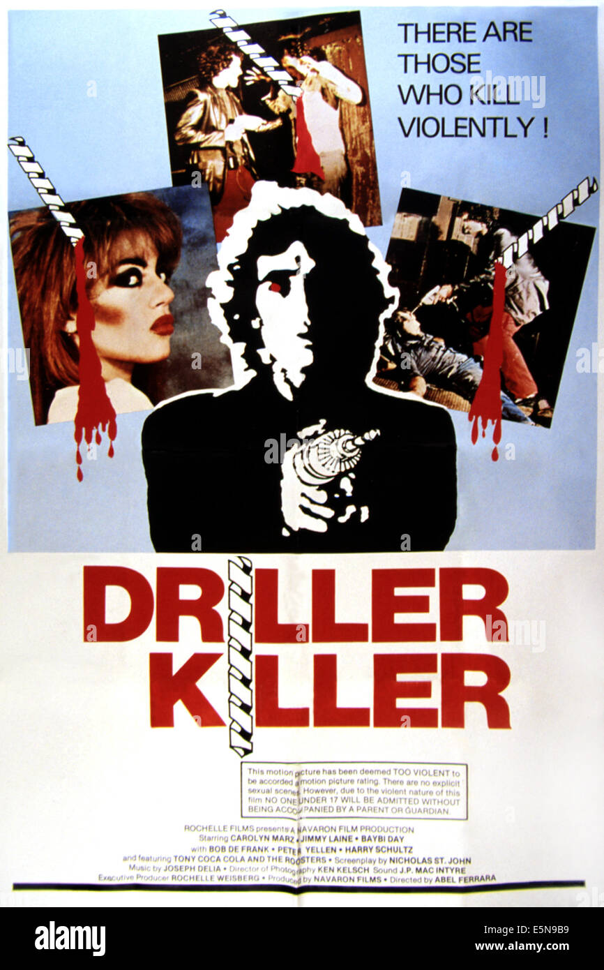 DRILLER KILLER, Abel Ferrara, 1979 Stockfoto