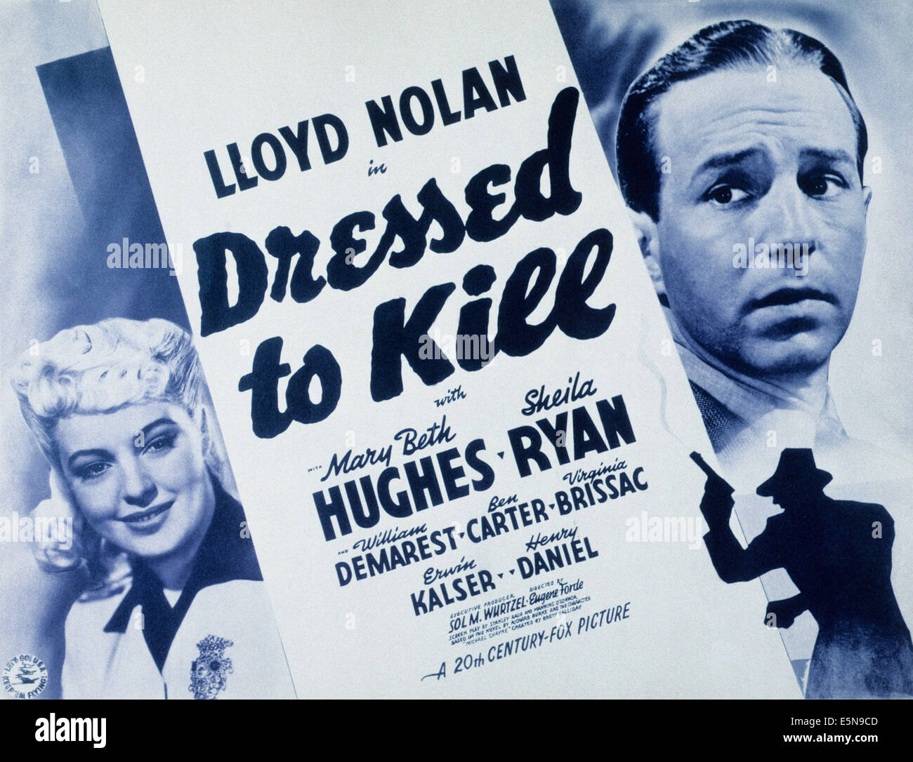 DRESSED TO KILL, von links, Mary Beth Hughes, Lloyd Nolan, 1941, TM und Copyright © 20. Century Fox Film Corp. Alle Rechte Stockfoto