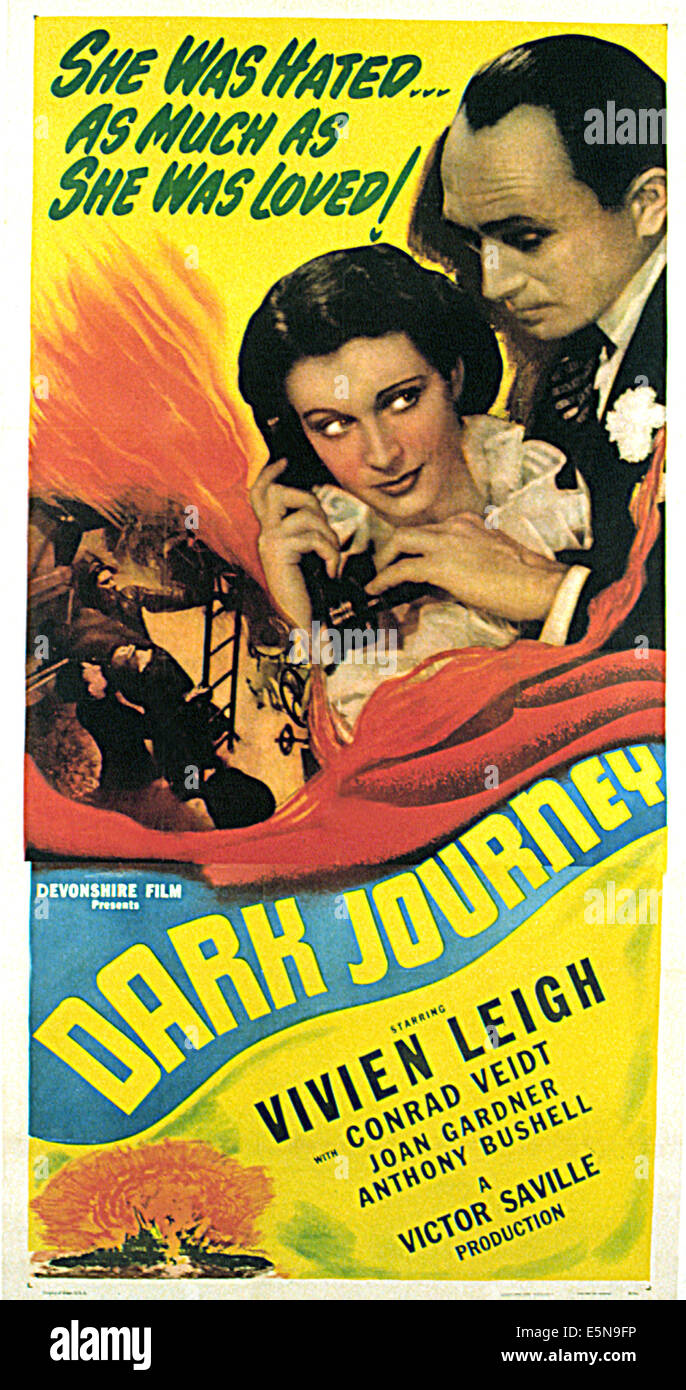 DUNKLE Reise, Vivien Leigh, Conrad Veidt, 1937 Stockfoto