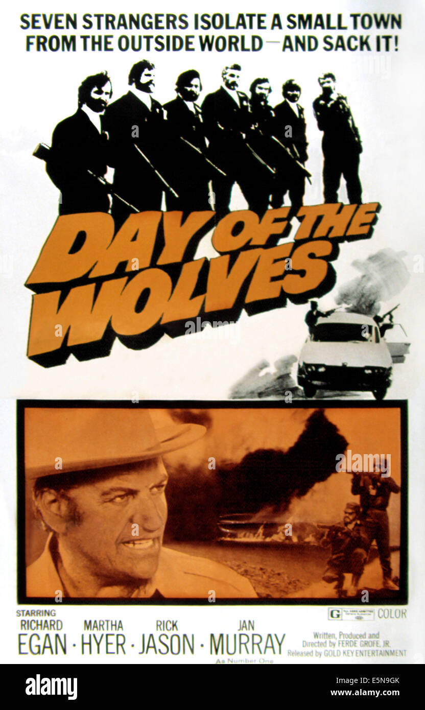 Tag der Wölfe, Richard Egan, 1973 Stockfoto