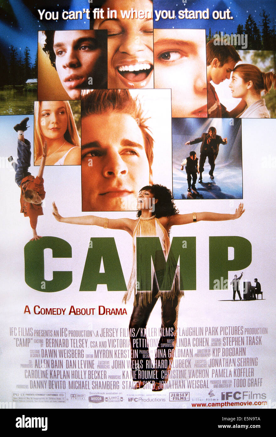 CAMP, Sasha Allen (ausgestreckten Armen), 2003, © IFC Films/Courtesy Everett Collection Stockfoto