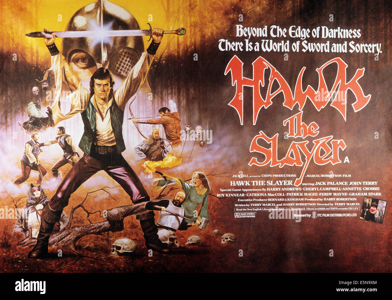 HAWK THE SLAYER, John Terry, 1980, © ITC Filme/Courtesy Everett Collection Stockfoto