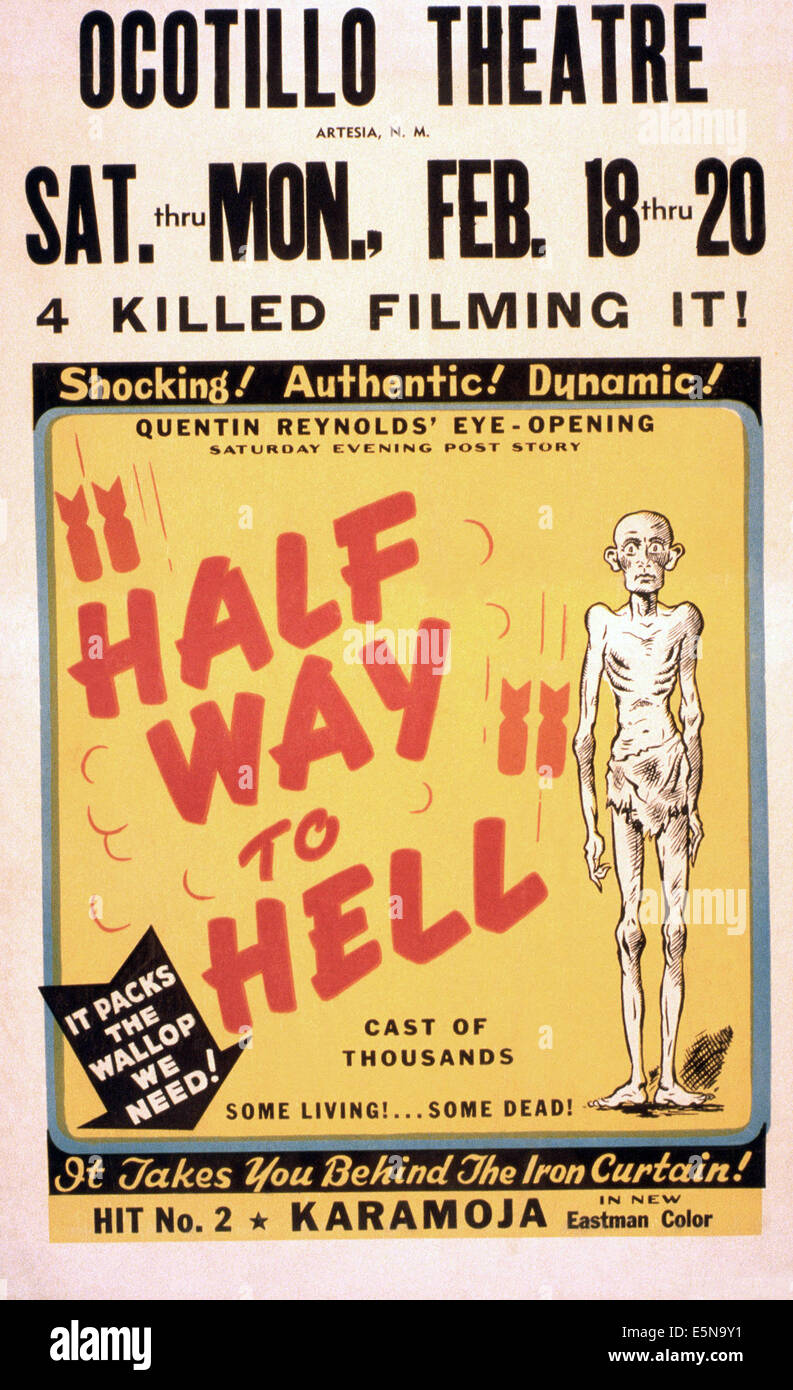 AUF HALBEM WEG IN DIE HÖLLE, 1954 Stockfoto