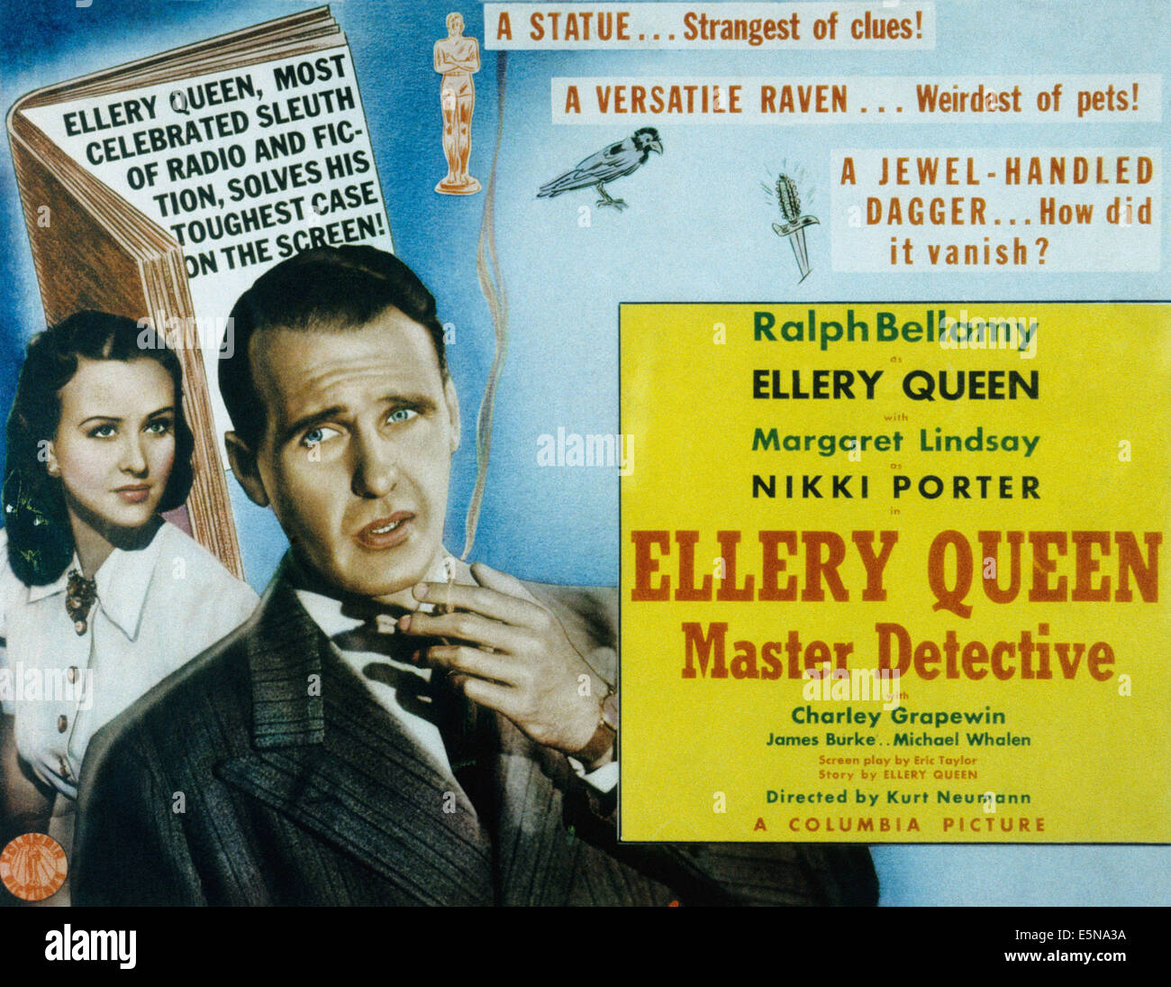 ELLERY QUEEN, Meister-Detektiv, von links, Margaret Lindsay, Ralph Bellamy, 1940 Stockfoto