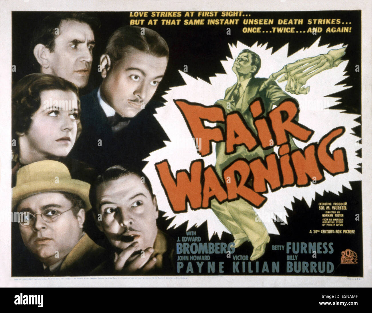 FAIR WARNING, oben von links: Victor Kilian, John Edlredge, Betty Furness (Mitte), unten von links: J. Edward Bromberg, Ivan Stockfoto