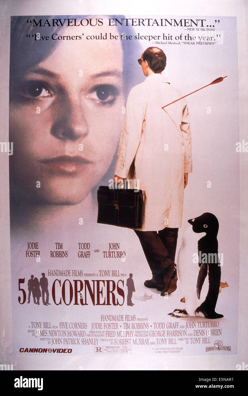 FÜNF Ecken, Jodie Foster, 1987, © Cineplex Odeon Films/Courtesy Everett Collection Stockfoto