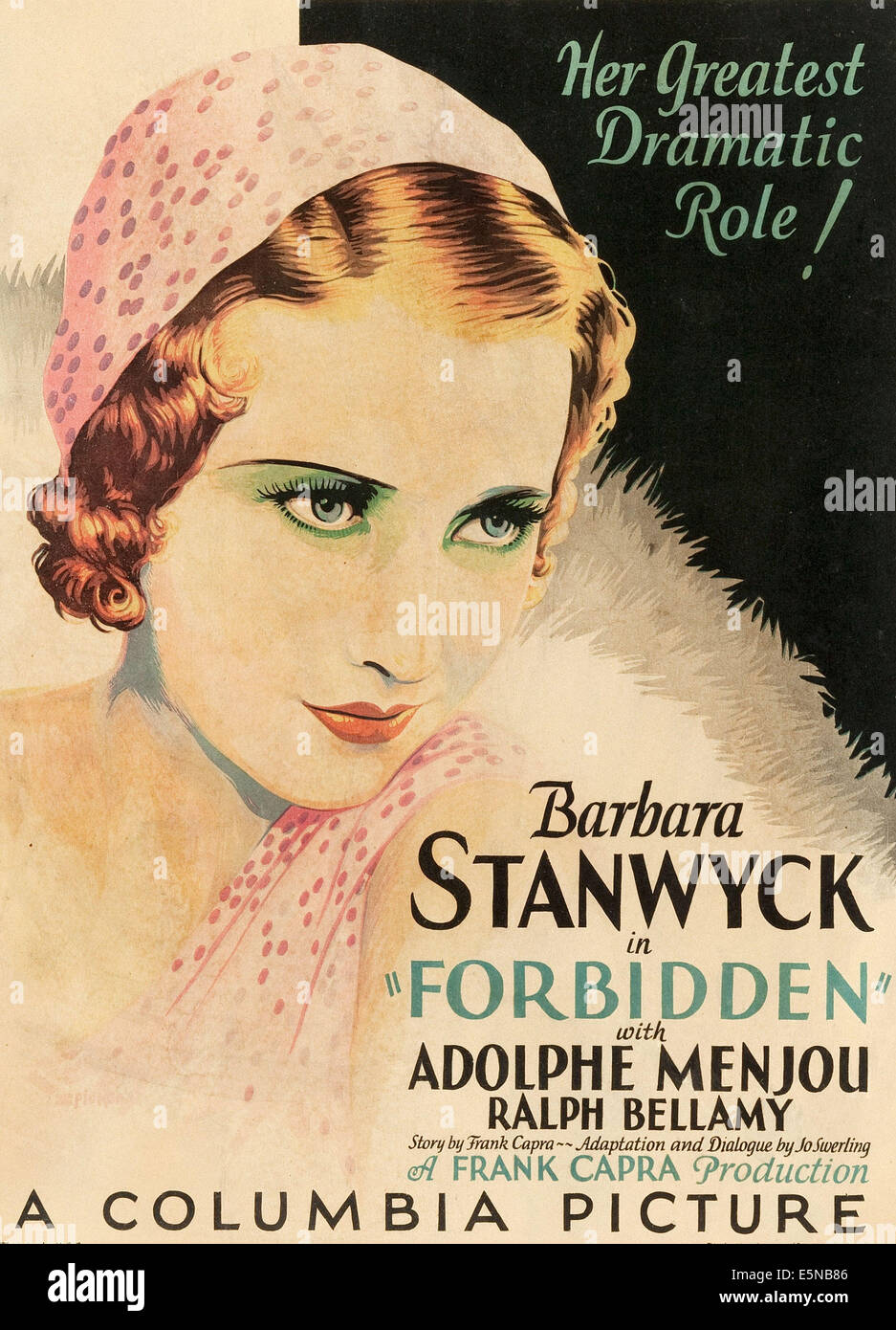 VERBOTEN, Barbara Stanwyck, 1932 Stockfoto
