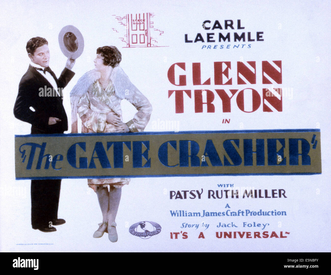 DIE GATE-CRASHER, von links: Glenn Tryon, Patsy Ruth Miller, 1928 Stockfoto