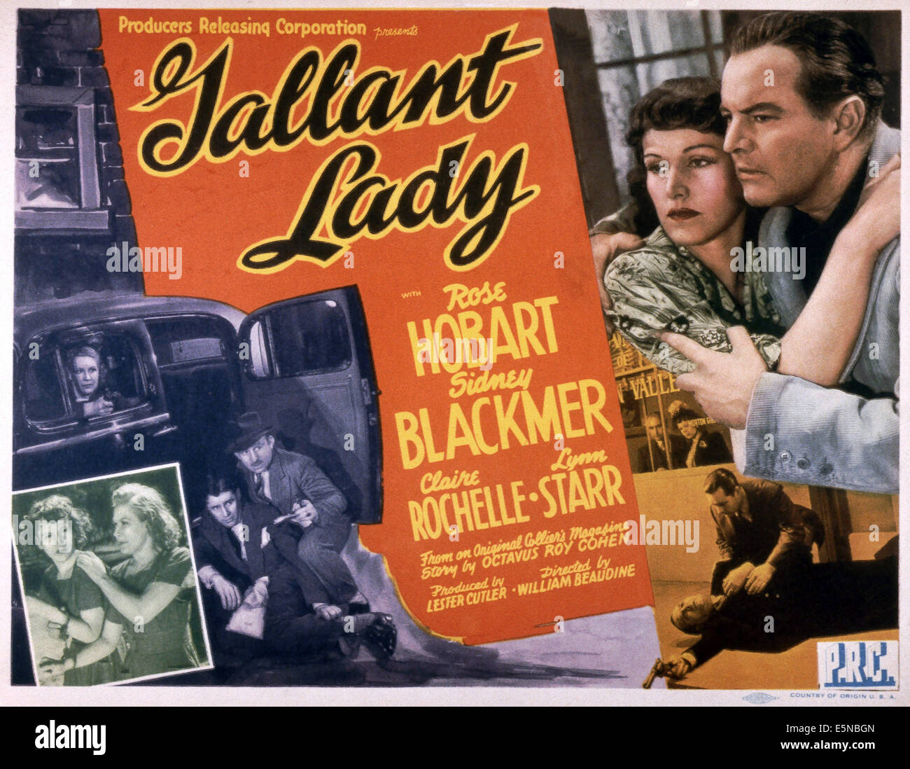 GALLANT LADY, rechts von links oben: Rose Hobart, Sidney Blackmer, 1942 Stockfoto