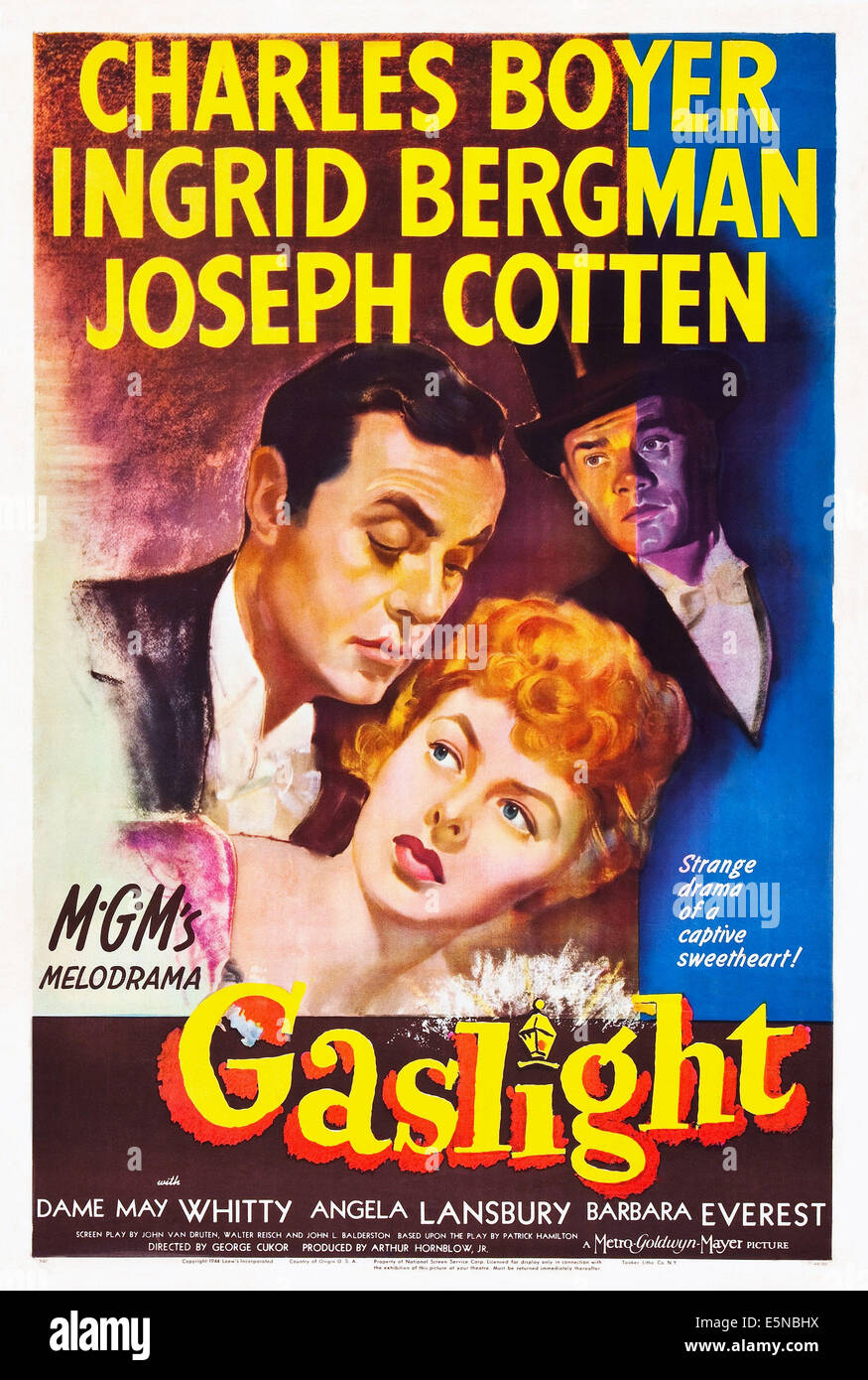 GASLIGHT, Charles Boyer, Ingrid Bergman, Joseph Cotten, 1944. Stockfoto