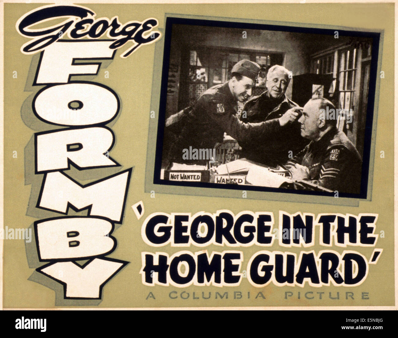 LOSLEGEN, (aka GEORGE IN THE HOME GUARD), von links: George Formby, Edward Rigby, Wally Patch, 1943 Stockfoto