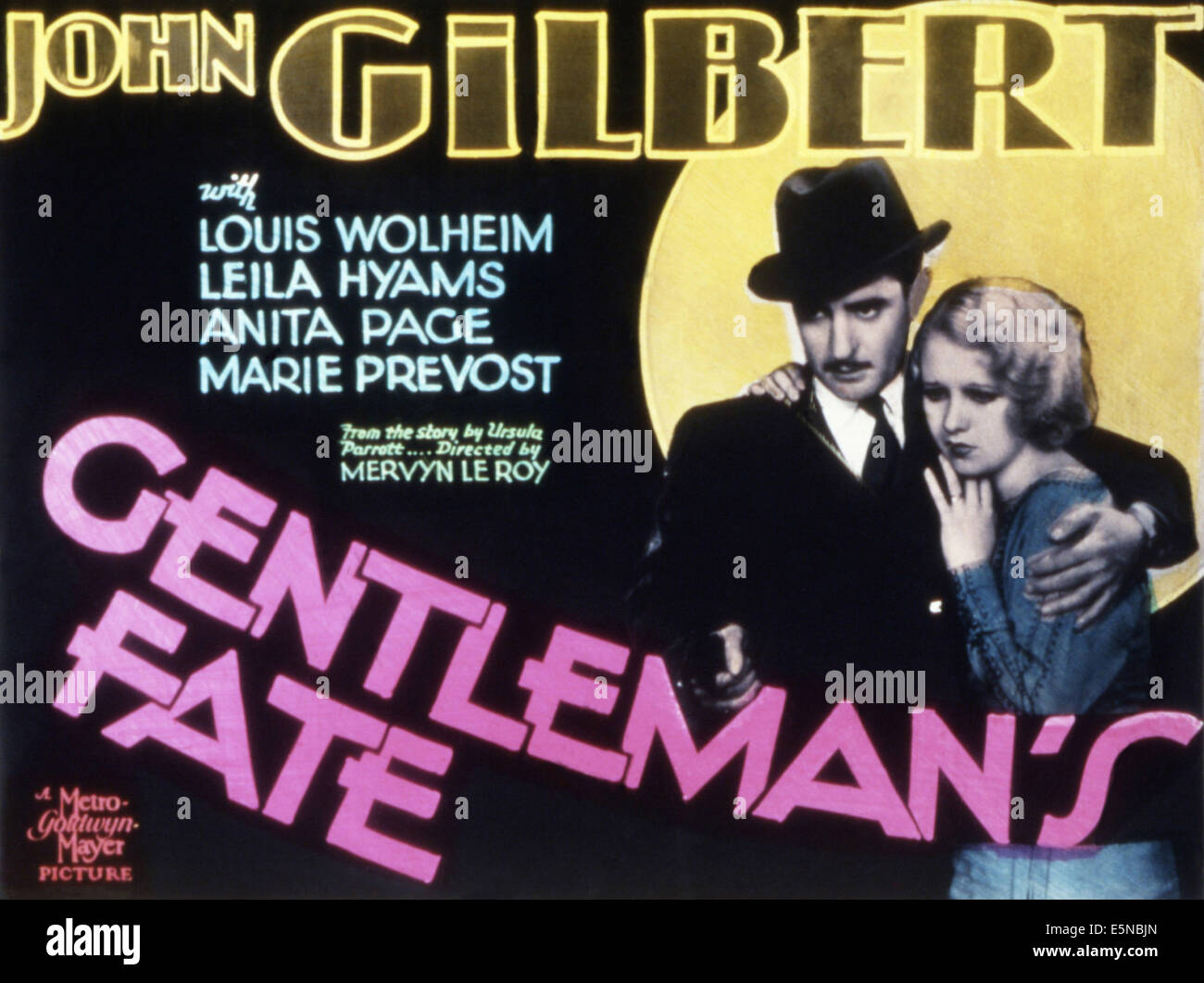 GENTLEMAN Schicksal, John Gilbert, Anita Page, 1931 Stockfoto