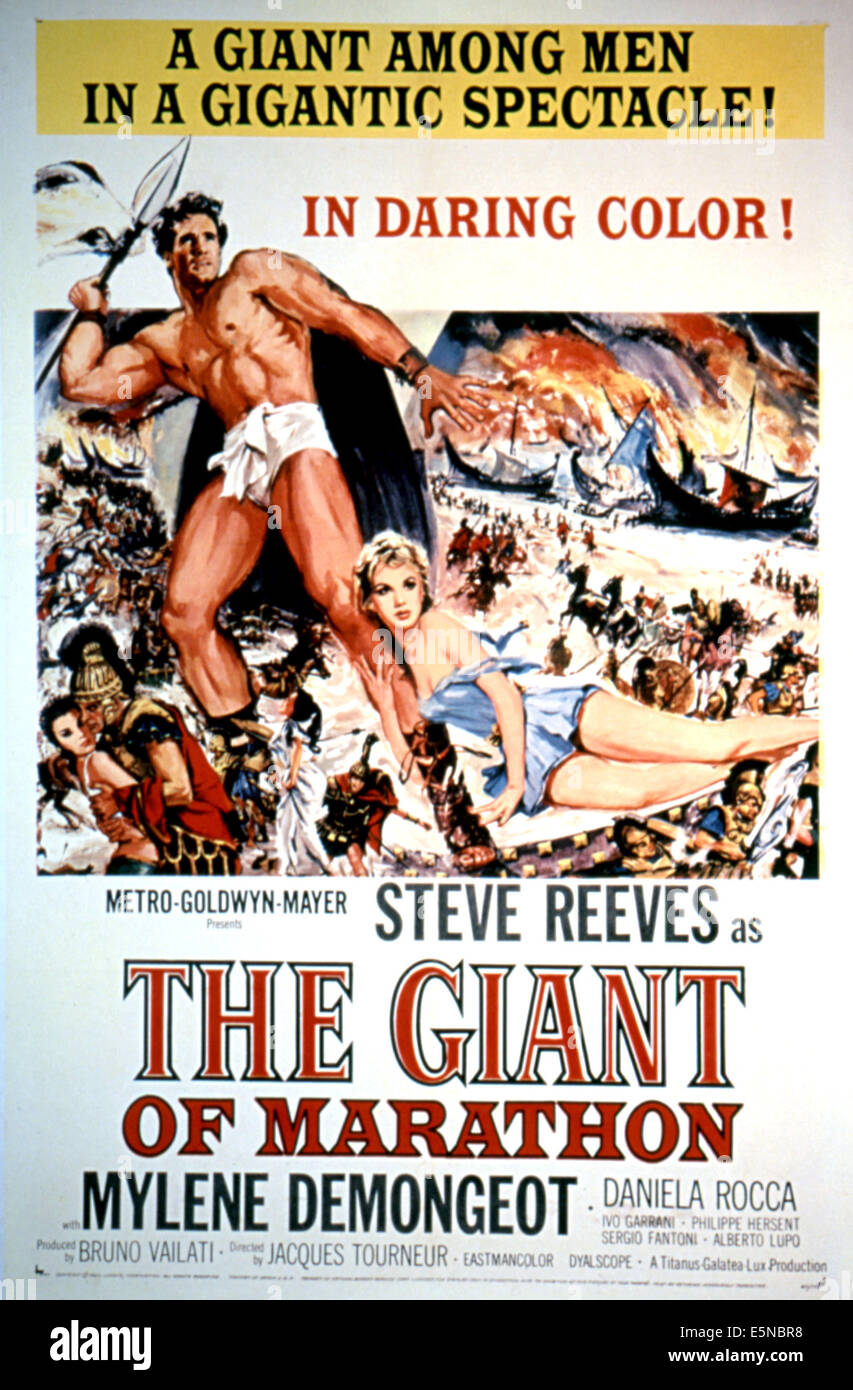 GIANT von MARATHON (aka, LA BATTAGLIA DI MARATONA), Daniela Rocca, Steve Reeves, Mylene Demongeot, 1959 Stockfoto