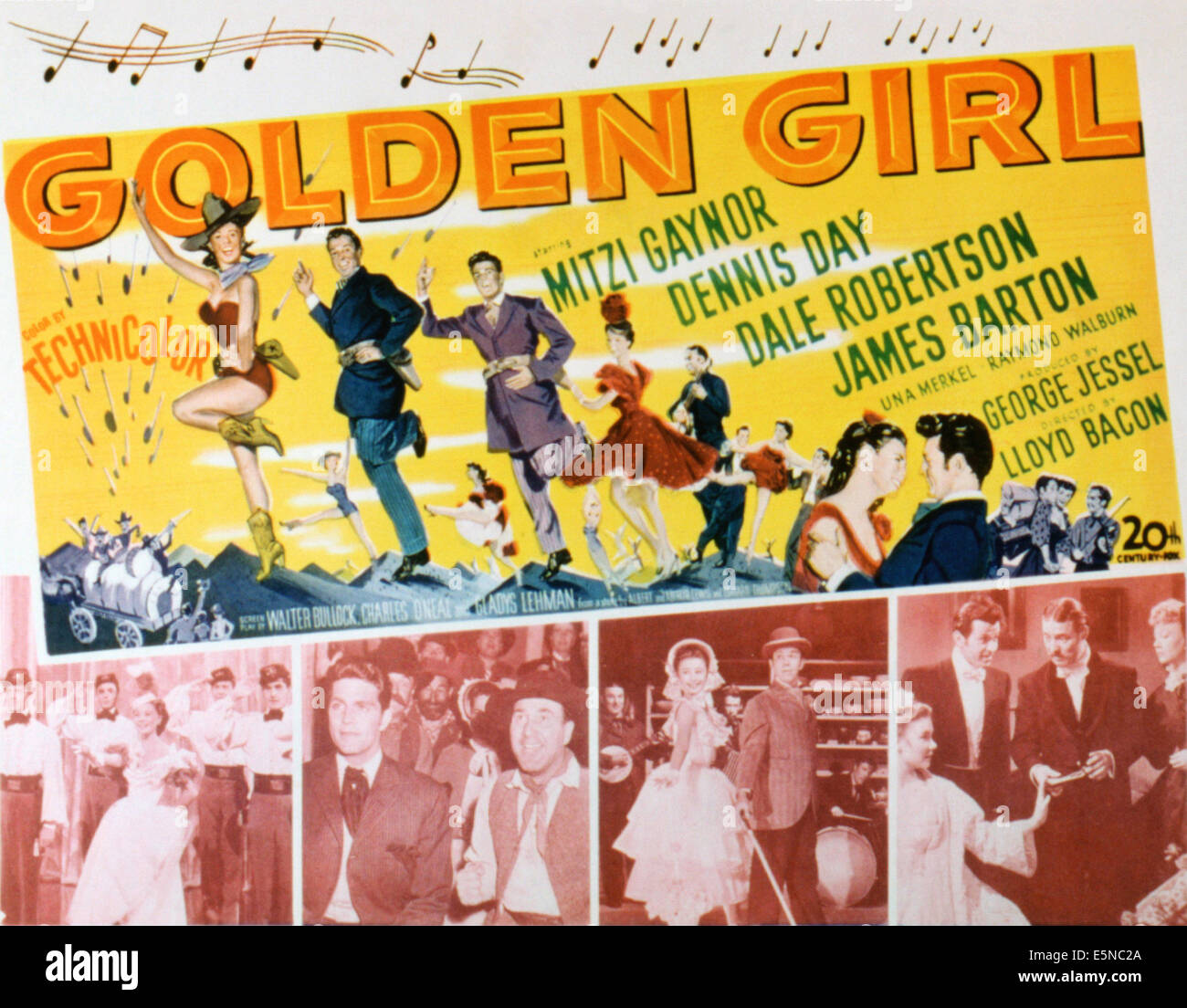 GOLDMARIE, Mitzi Gaynor, Dennis Day, Dale Robertson, 1951, TM und Copyright © 20. Century Fox Film Corp. Alle Rechte vorbehalten Stockfoto
