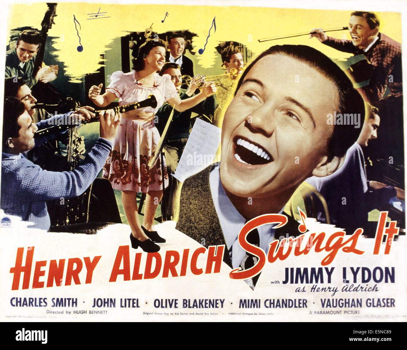 HENRY ALDRICH schwingt es, Jimmy Lydon, 1943 Stockfoto