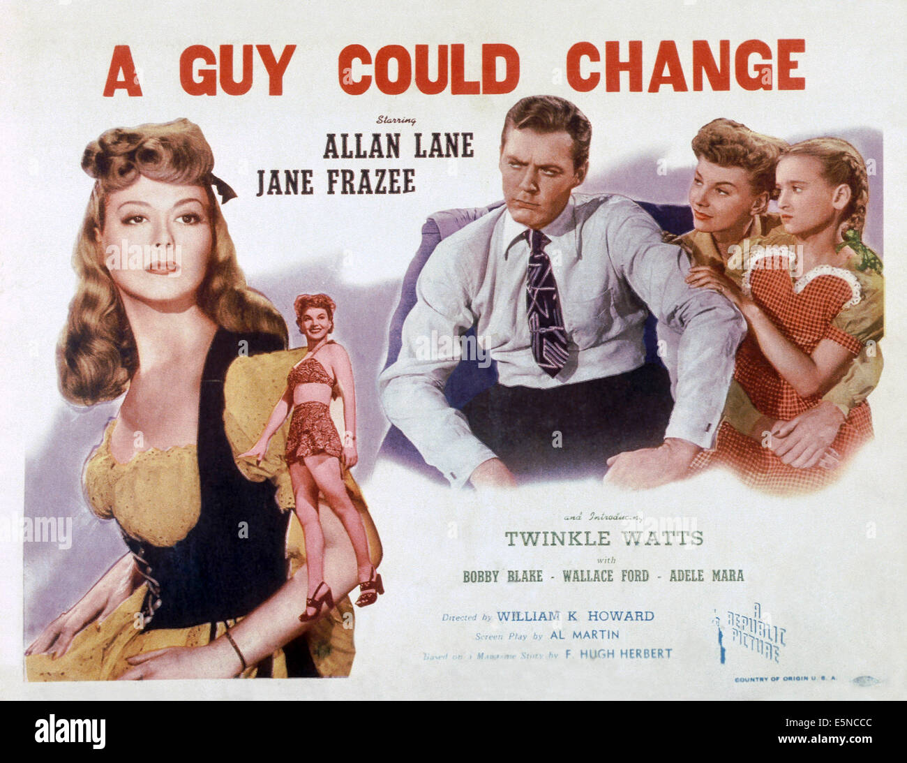 Ein Mann könnte sich ändern, Allan Lane, Jane Frazee, Twinkle Watts, 1946 Stockfoto