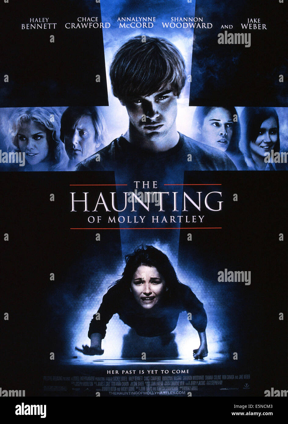 DIE HAUNTING OF MOLLY HARTLEY, oben von links AnnaLynne McCord, Jake Weber, Chance Crawford