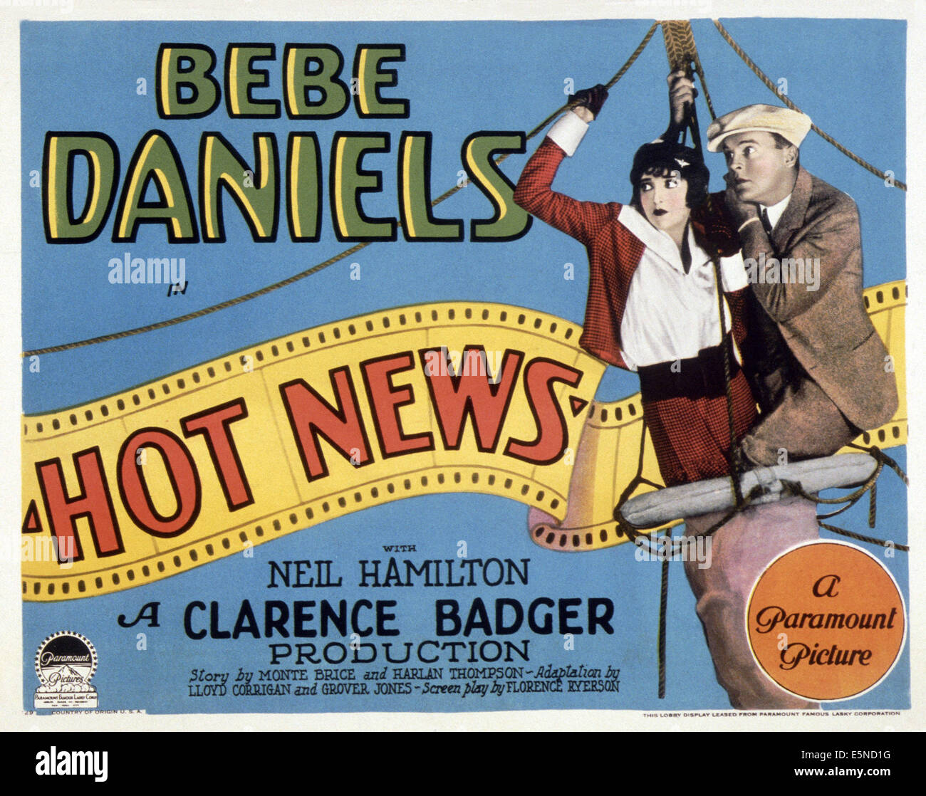 NICHTS neues, von links: Bebe Daniels, Neil Hamilton, 1928 Stockfoto