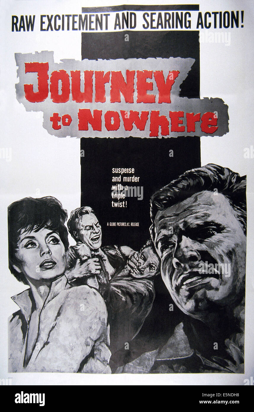Reise TO NOWHERE, von links: Sonja Ziemann, Tony Wright, Helmut Schmid, 1963 Stockfoto
