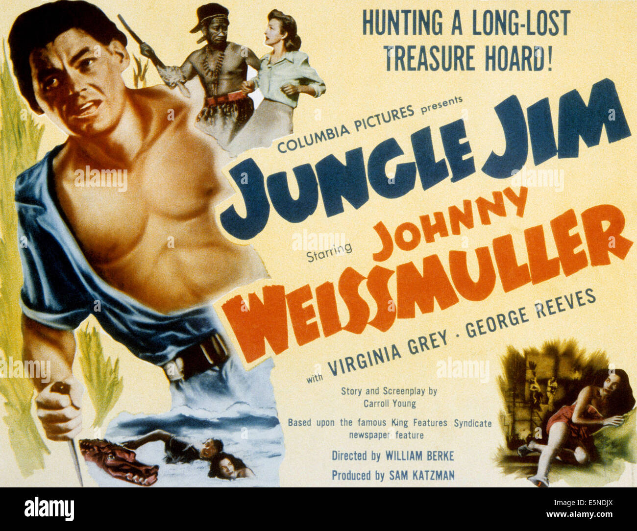 Dschungel JIM, Johnny Weissmüller, 1948 Stockfoto