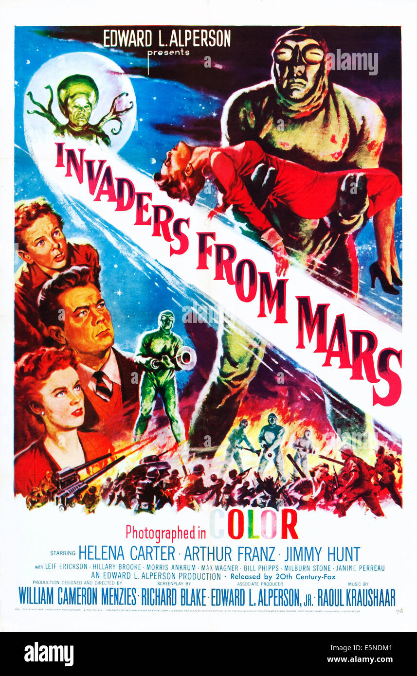 INVADERS FROM MARS, Jimmy Hunt, Arthur Franz, Helena Carter, 1953 Stockfoto
