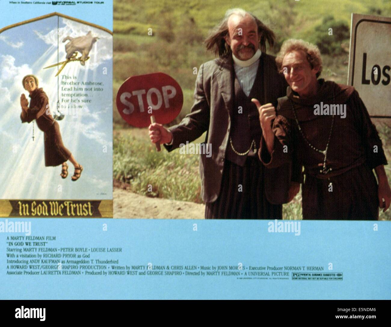 IN GOD TRUST WE, Peter Boyle, Marty Feldman, 1980 Stockfoto