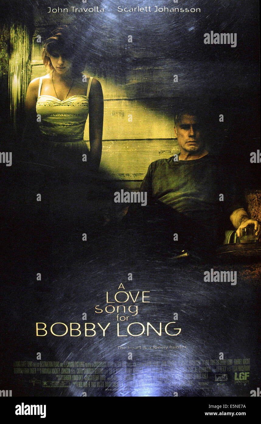 Ein LOVE SONG für BOBBY LONG, US-Plakat, von links: Scarlett Johansson, John Travolta, 2004, © Lions Gate/Courtesy Everett Stockfoto