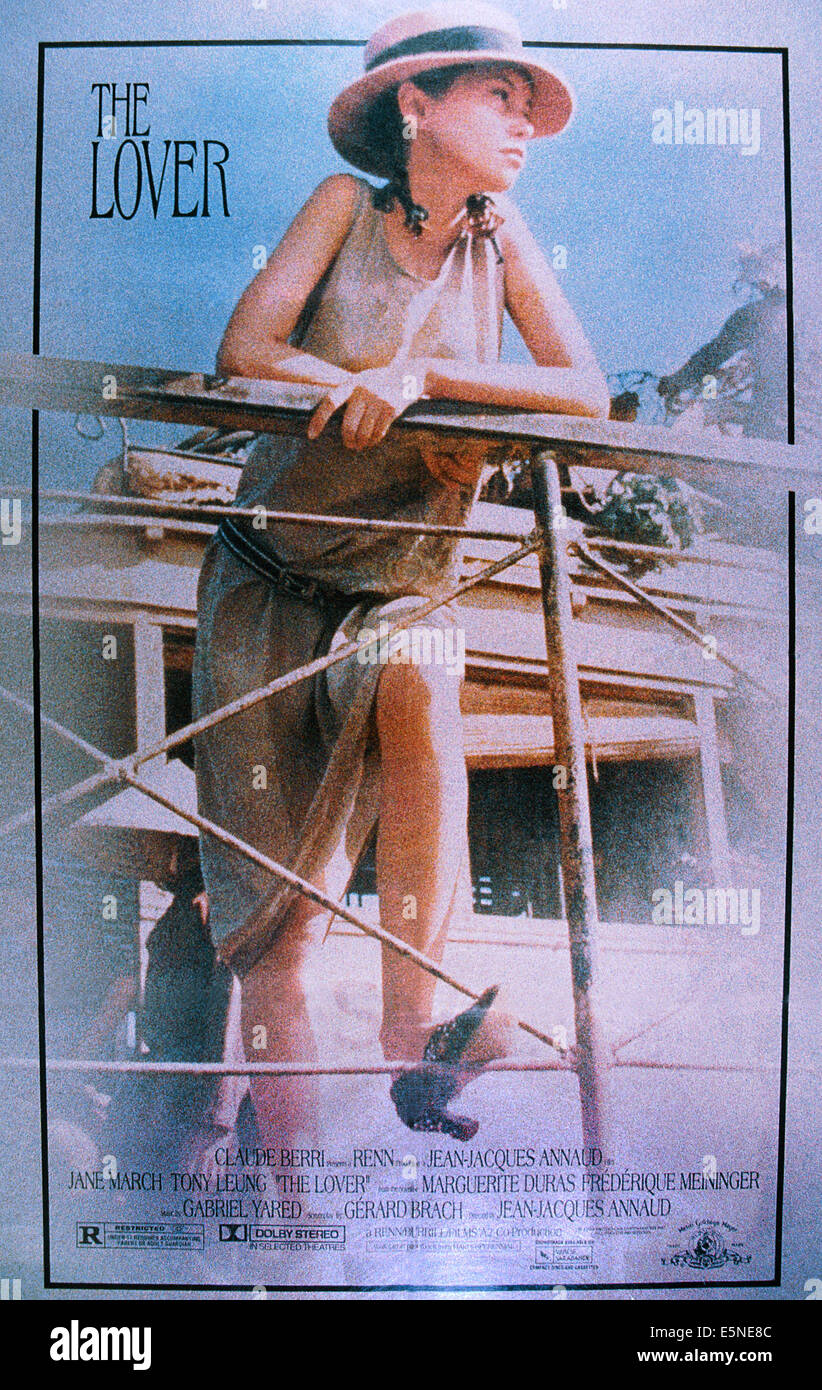 DER Liebhaber (aka l ' Amant), Plakat, Jane März 1992. © MGM/Courtesy Everett Collection Stockfoto