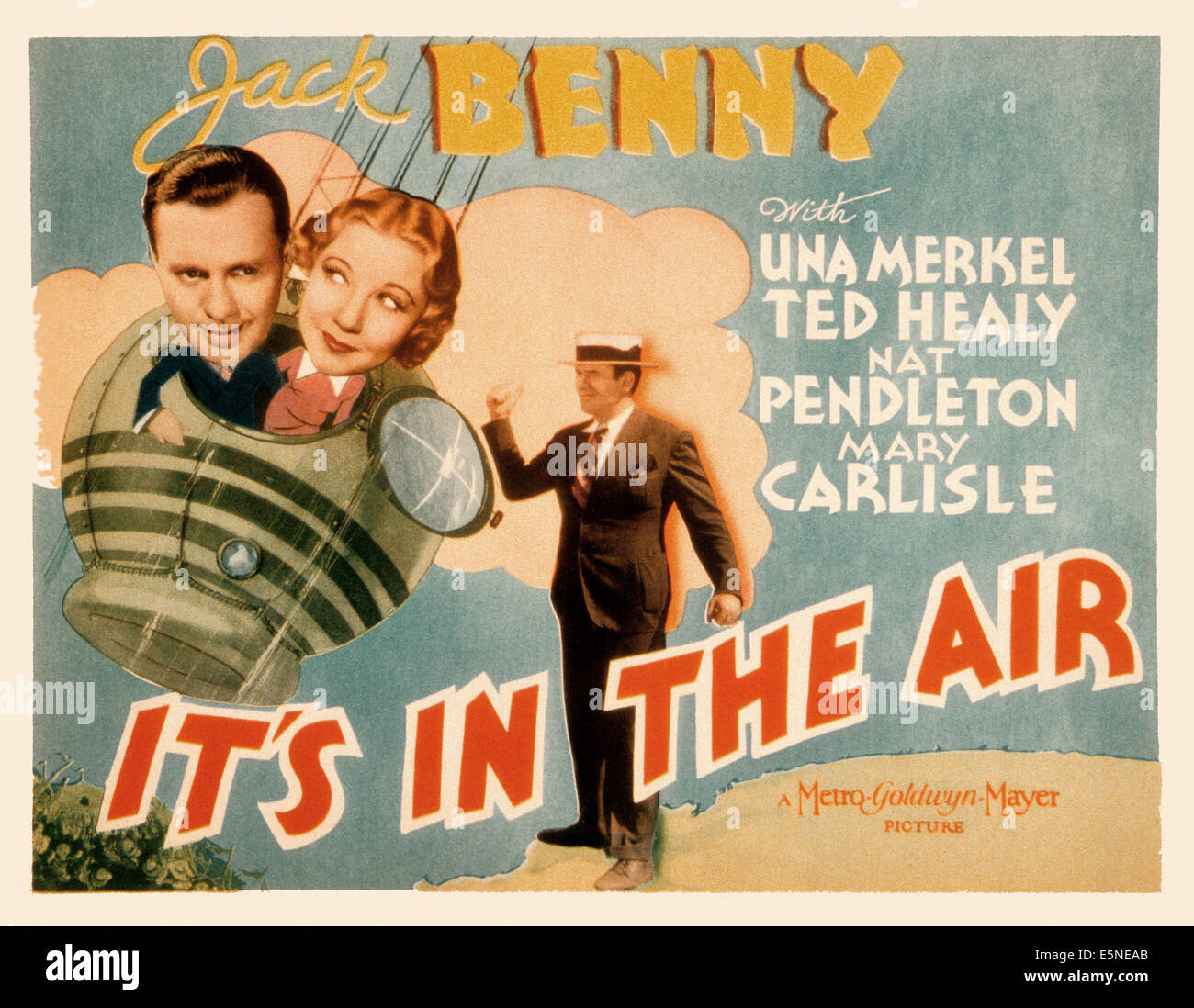 Es liegt IN der Luft, Jack Benny, Una Merkel, Jack Healy, 1935 Stockfoto