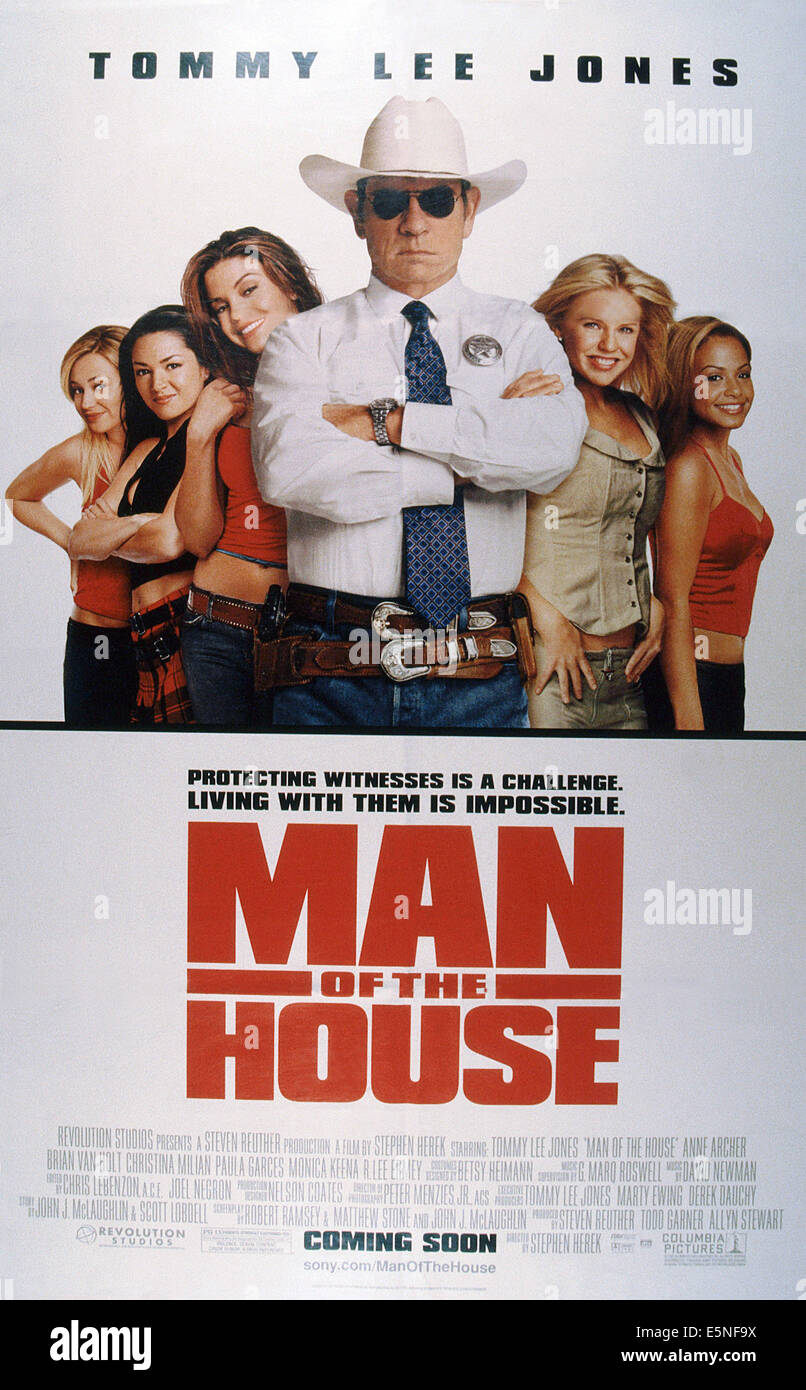 MAN OF THE HOUSE, USPoster, Monica Keena, Paula Garces, Vanessa Ferlito, Tommy Lee Jones, Kelli