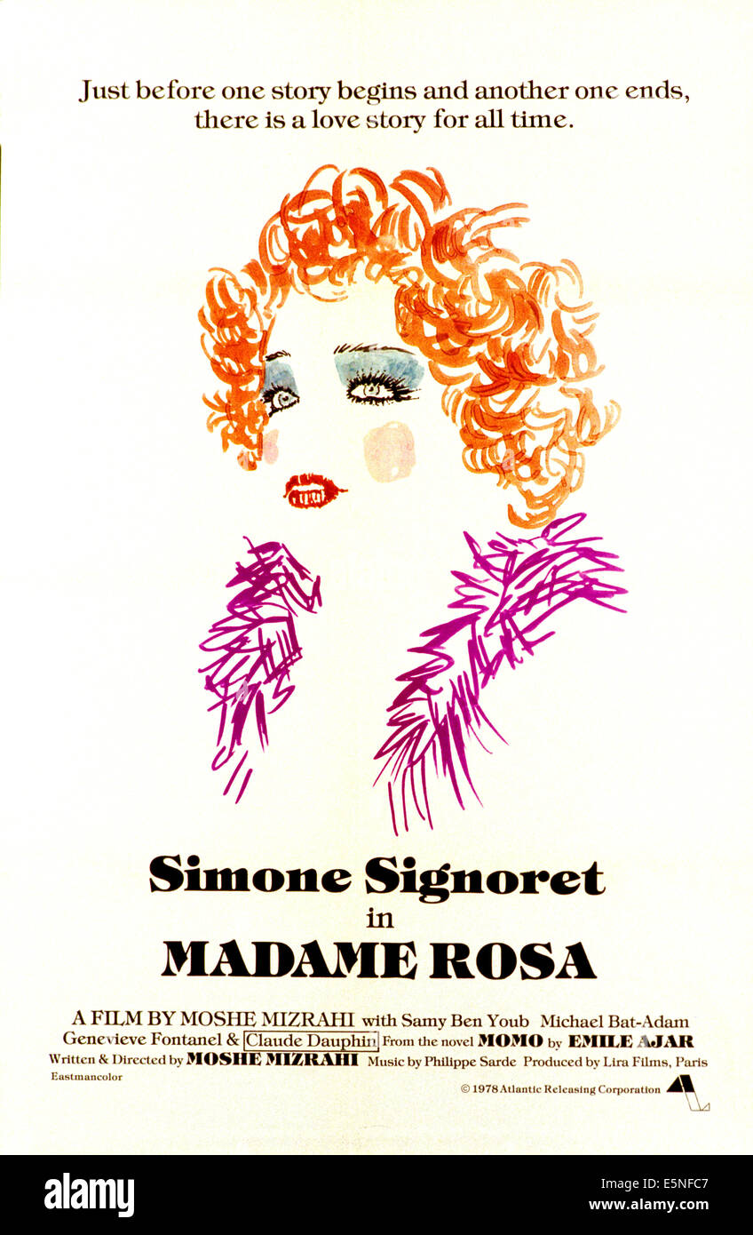 MADAME ROSA, Simone Signoret, 1977 [U.S.: 1978] Stockfoto