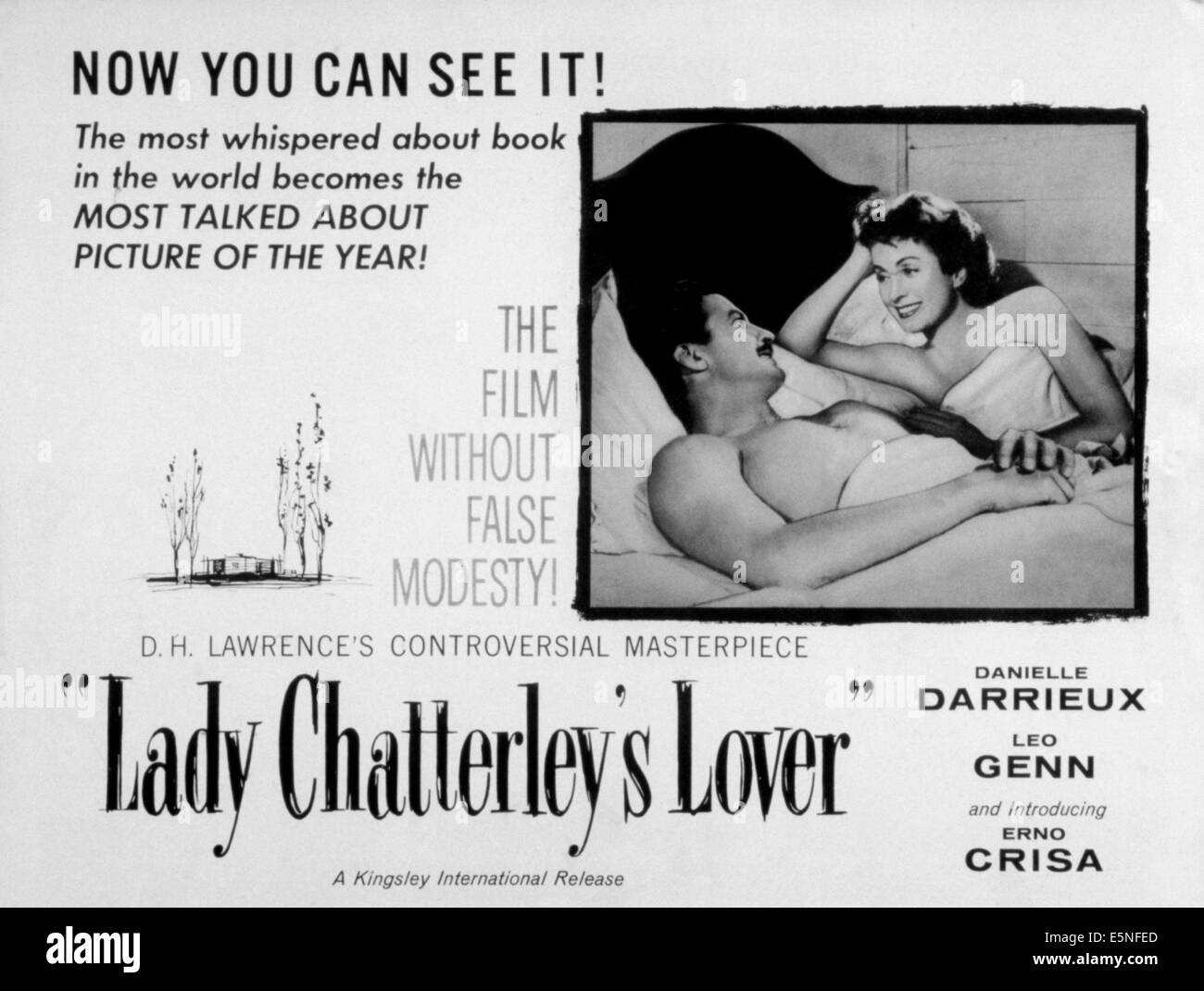 LADY CHATTERLEY'S LOVER, (aka l ' Amant DE LADY CHATTERLY), Erno Crisa, Danielle Darrieux, 1955 Stockfoto