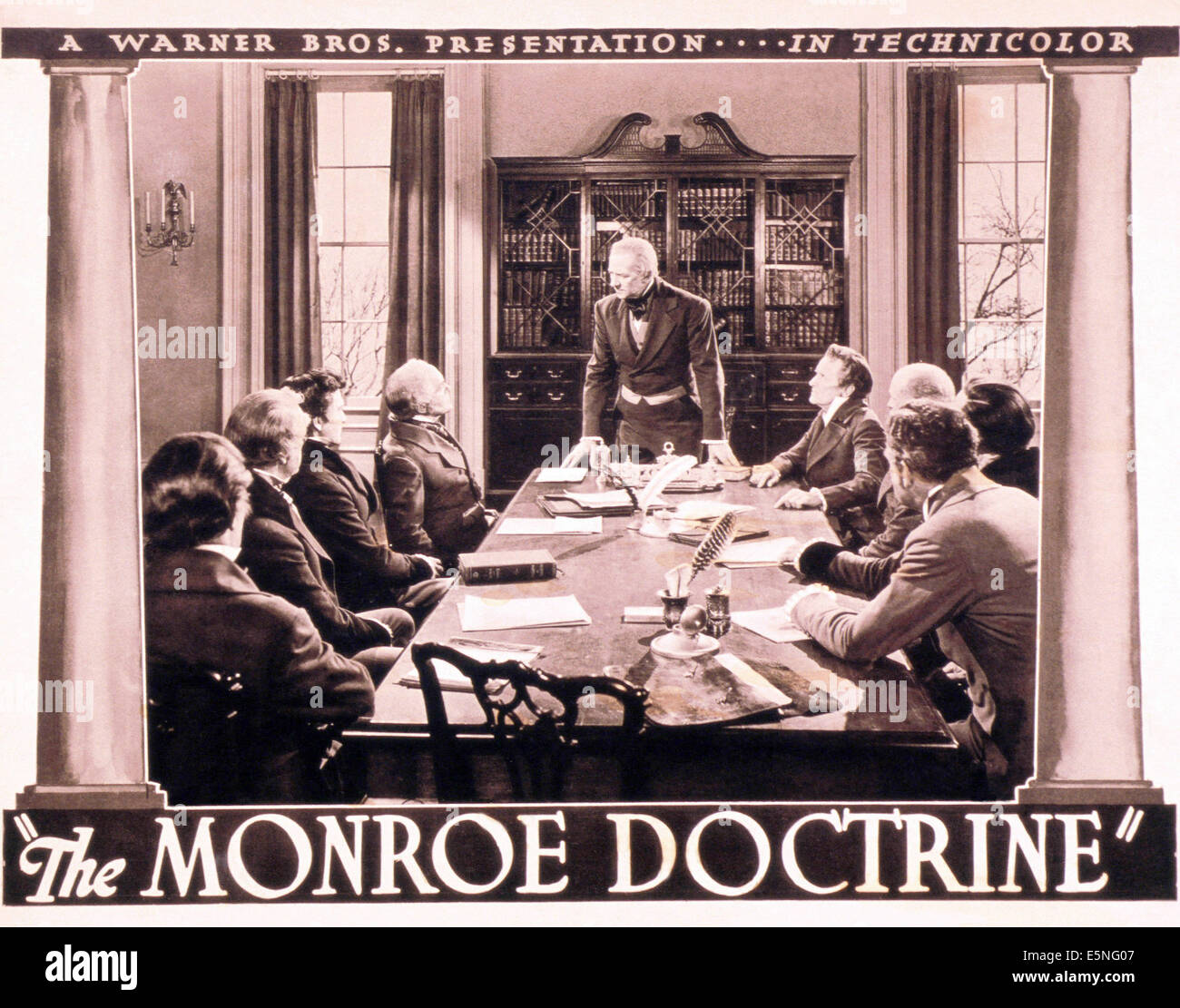 Die MONROE-Doktrin, Charles Waldron als James Monroe (stehend), 1939 Stockfoto