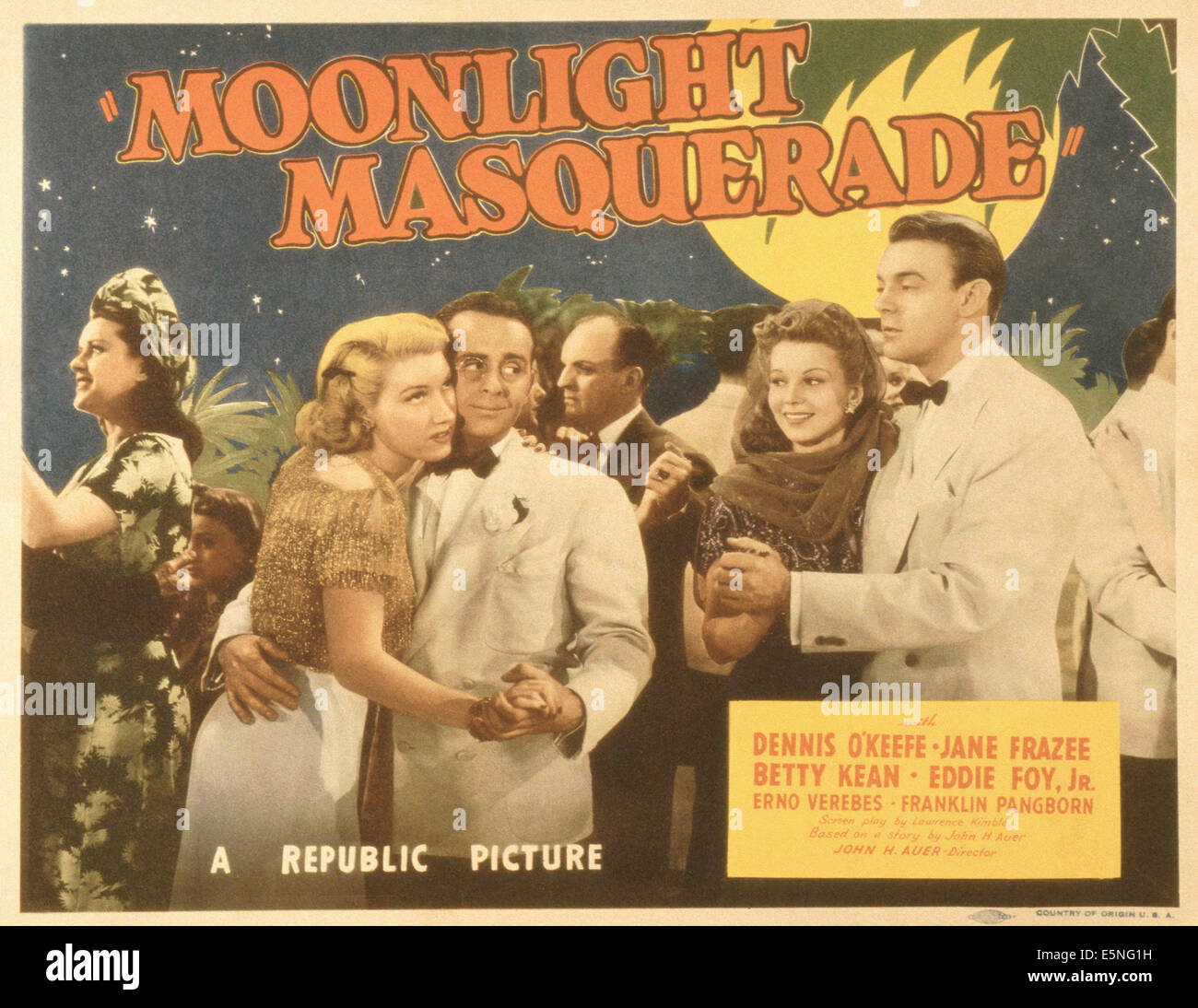 MOONLIGHT MASQUERADE, v.l.: Betty Kean, Eddie Foy Jr., Jane Frazee, Dennis O'Keefe, 1942 Stockfoto