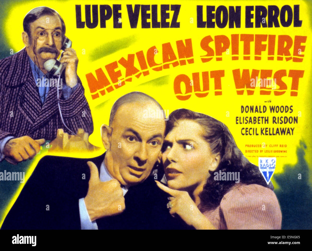 MEXICAN SPITFIRE OUT WEST, von links: Leon Errol (zweimal), Lupe Velez, 1940 Stockfoto