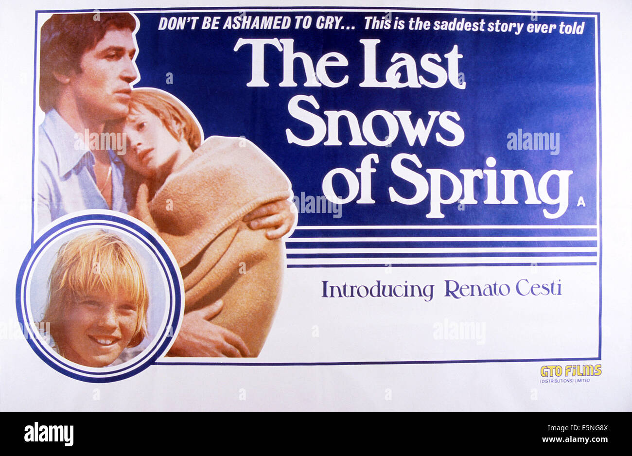 DER letzte Schnee des Frühlings (aka l NEVE DI PRIMAVERA), Bekim Fehmiu (links), Renato Cestie (rechts und unten), 1973 Stockfoto