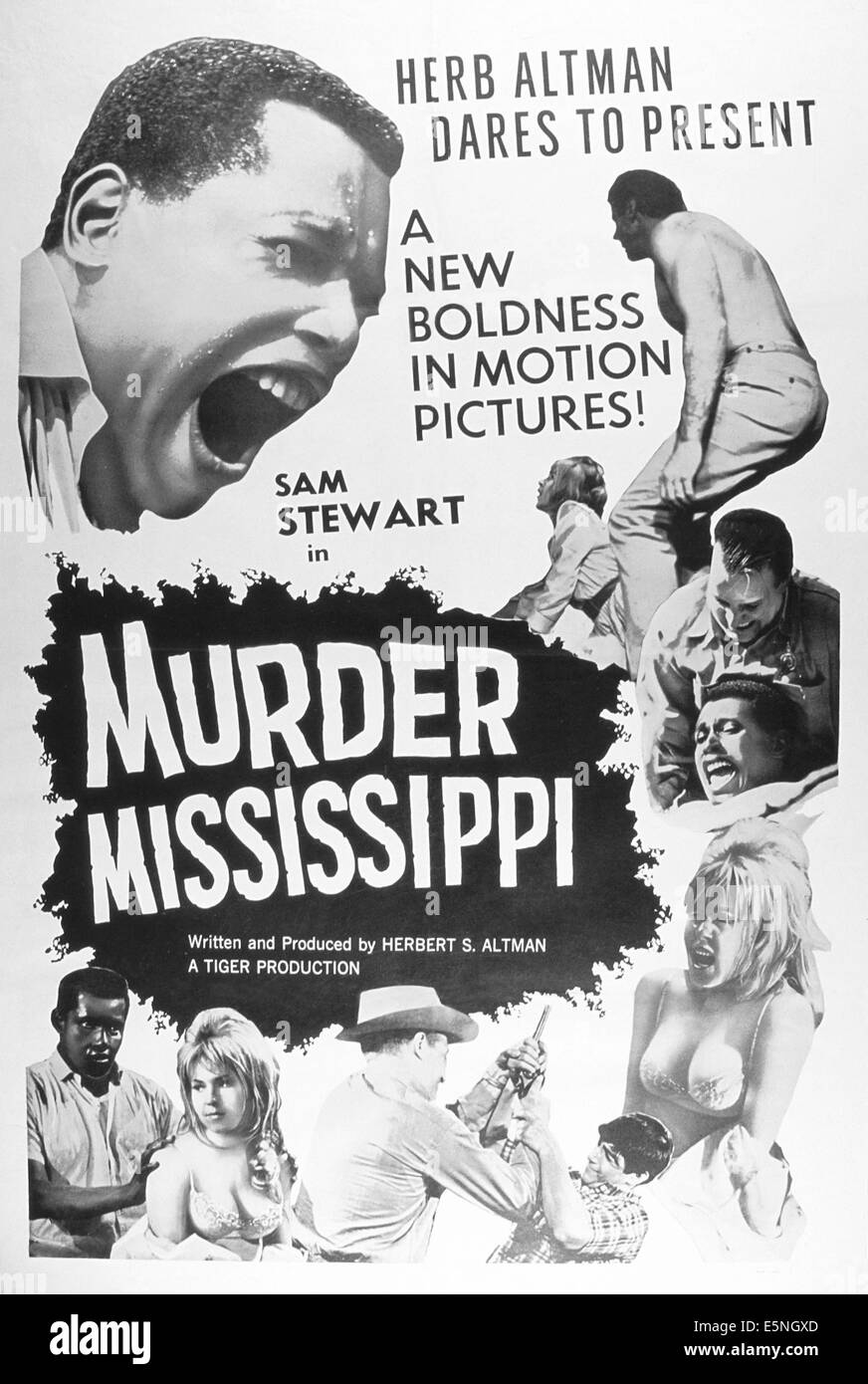 Mord IN MISSISSIPPI, USA Plakatkunst, Sam Stewart (oben links), 1965 Stockfoto