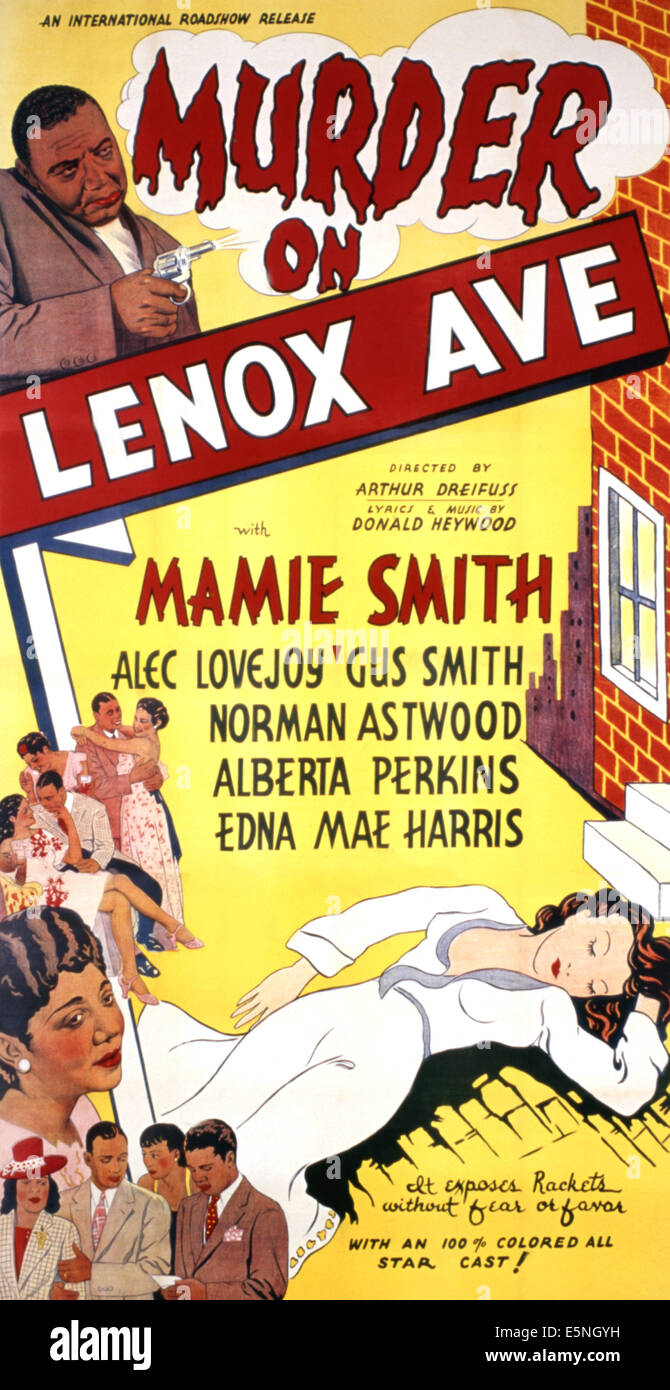 MORD AN DER LENOX AVENUE, 1941. Stockfoto