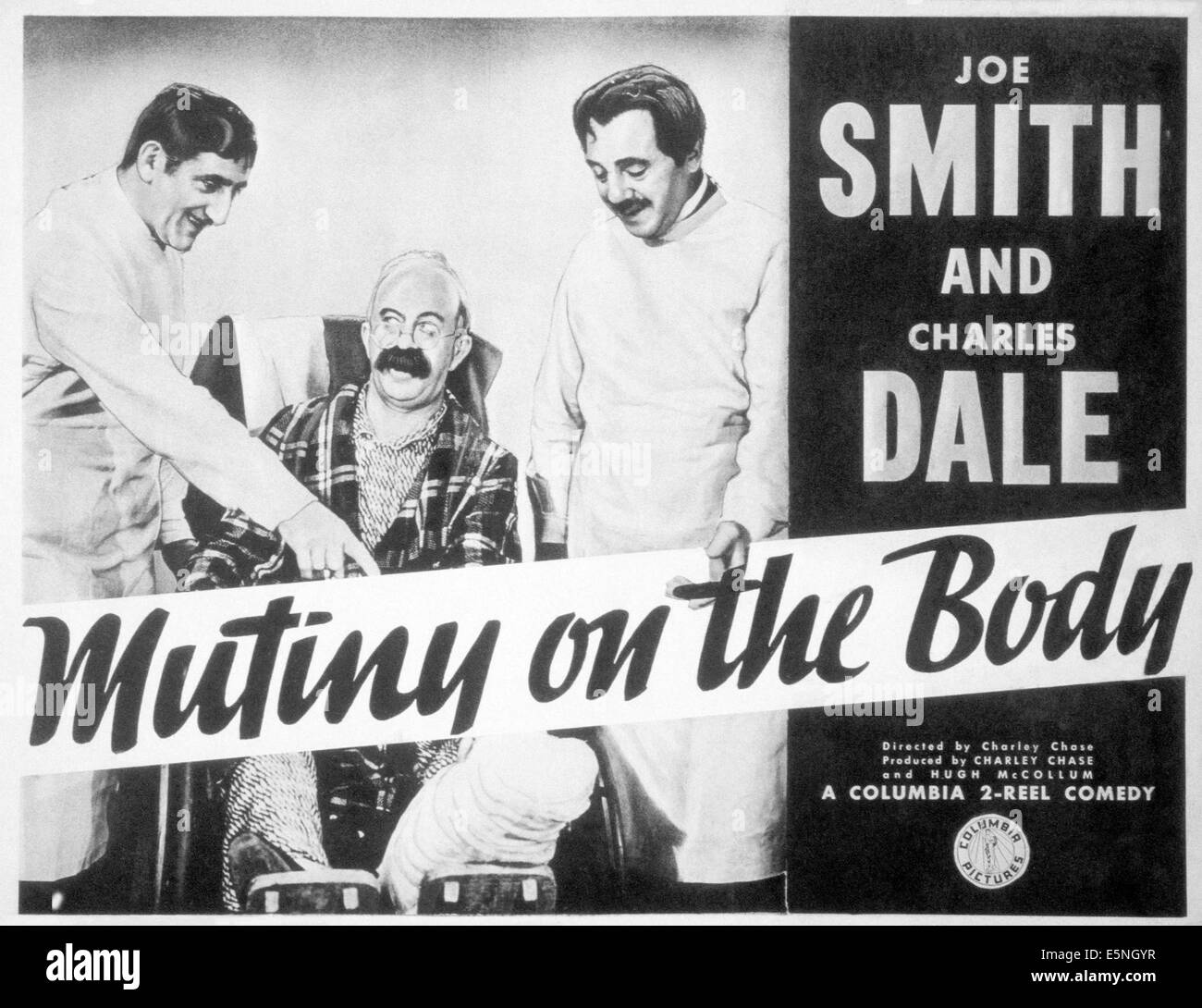 MUTINY ON THE BODY, US-Plakat, von links: Joe Smith, Chester Conklin, Charles Dale, 1939 Stockfoto