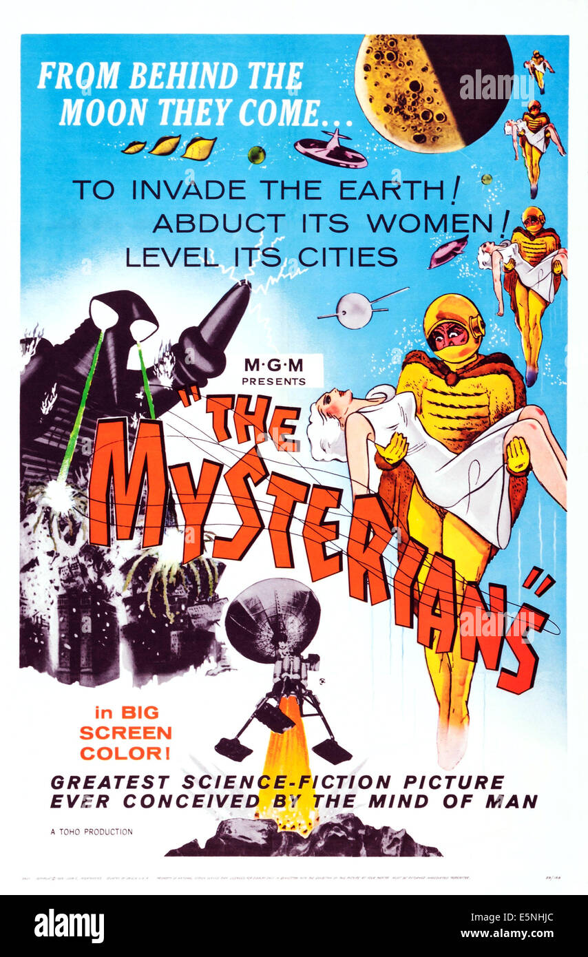 DIE MYSTERIANS US Plakatkunst, 1959 Stockfoto
