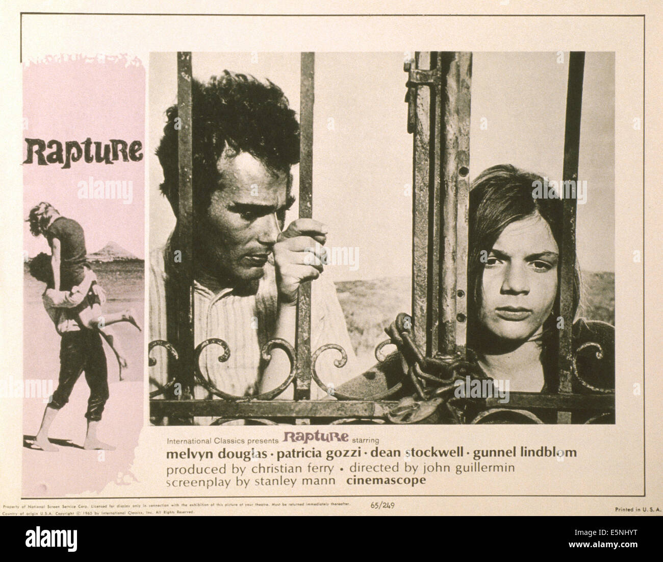 Verzückung, US Lobbycard, von links: Dean Stockwell, Patricia Gozzi, 1965, TM & Copyright © 20th Century Fox Film Corp./Höflichkeit Stockfoto