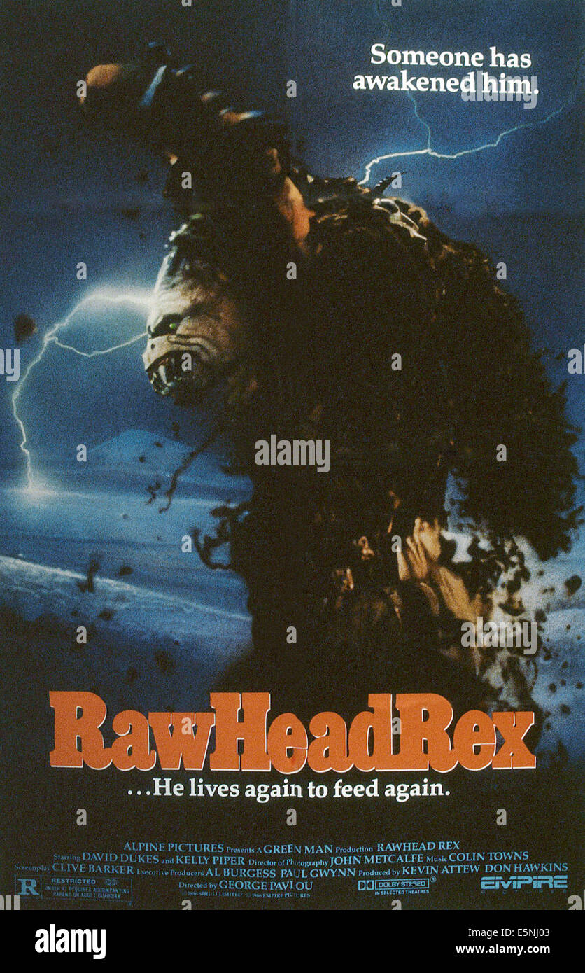 RAWHEAD REX, US-Plakat, 1986, © Empire Bilder/Courtesy Everett Collection Stockfoto