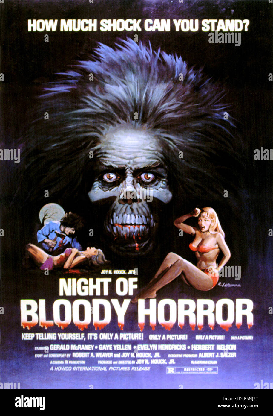 Nacht der blutigen HORROR, Gerald McRaney, 1969 Stockfoto