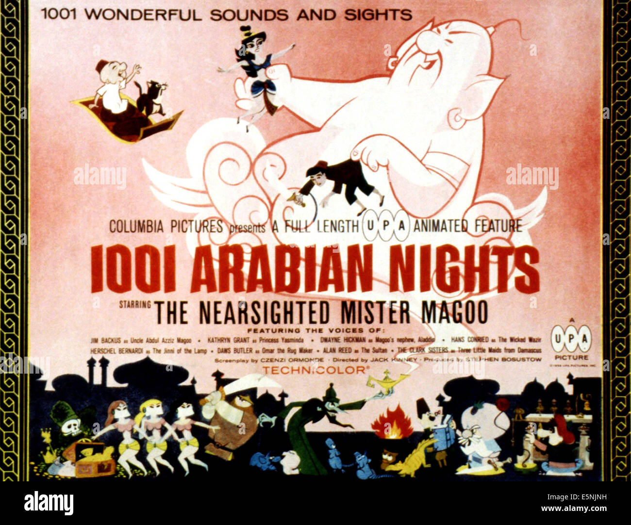 1001 ARABIAN NIGHTS, Mr. Magoo, (gesprochen von Jim Backus), 1959 Stockfoto