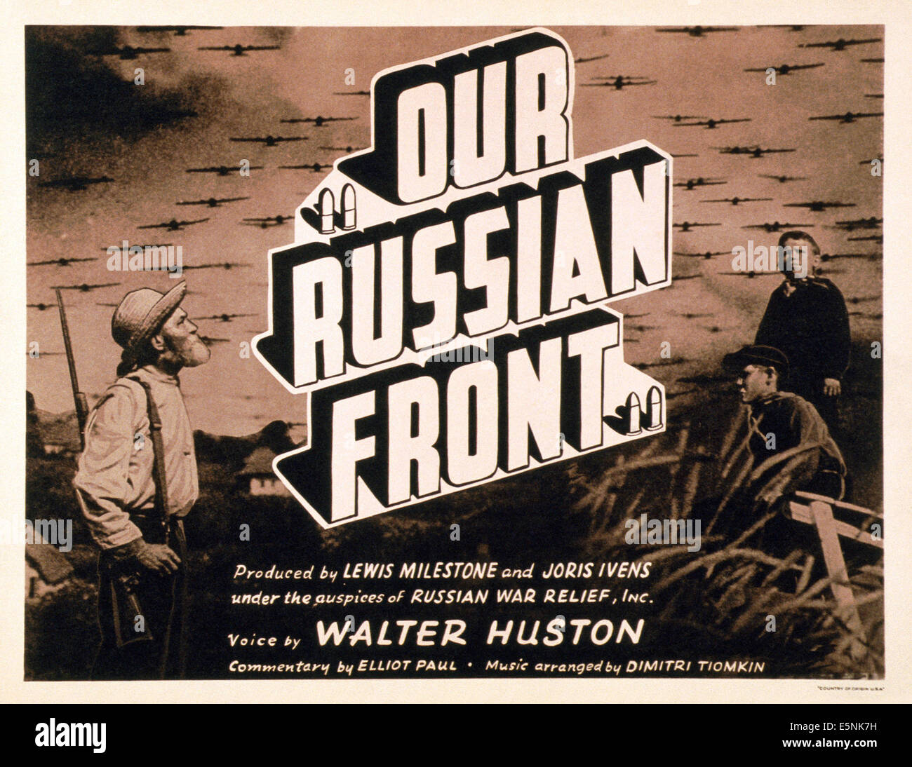 Unsere russische FRONT, US Lobbycard, 1942 Stockfoto