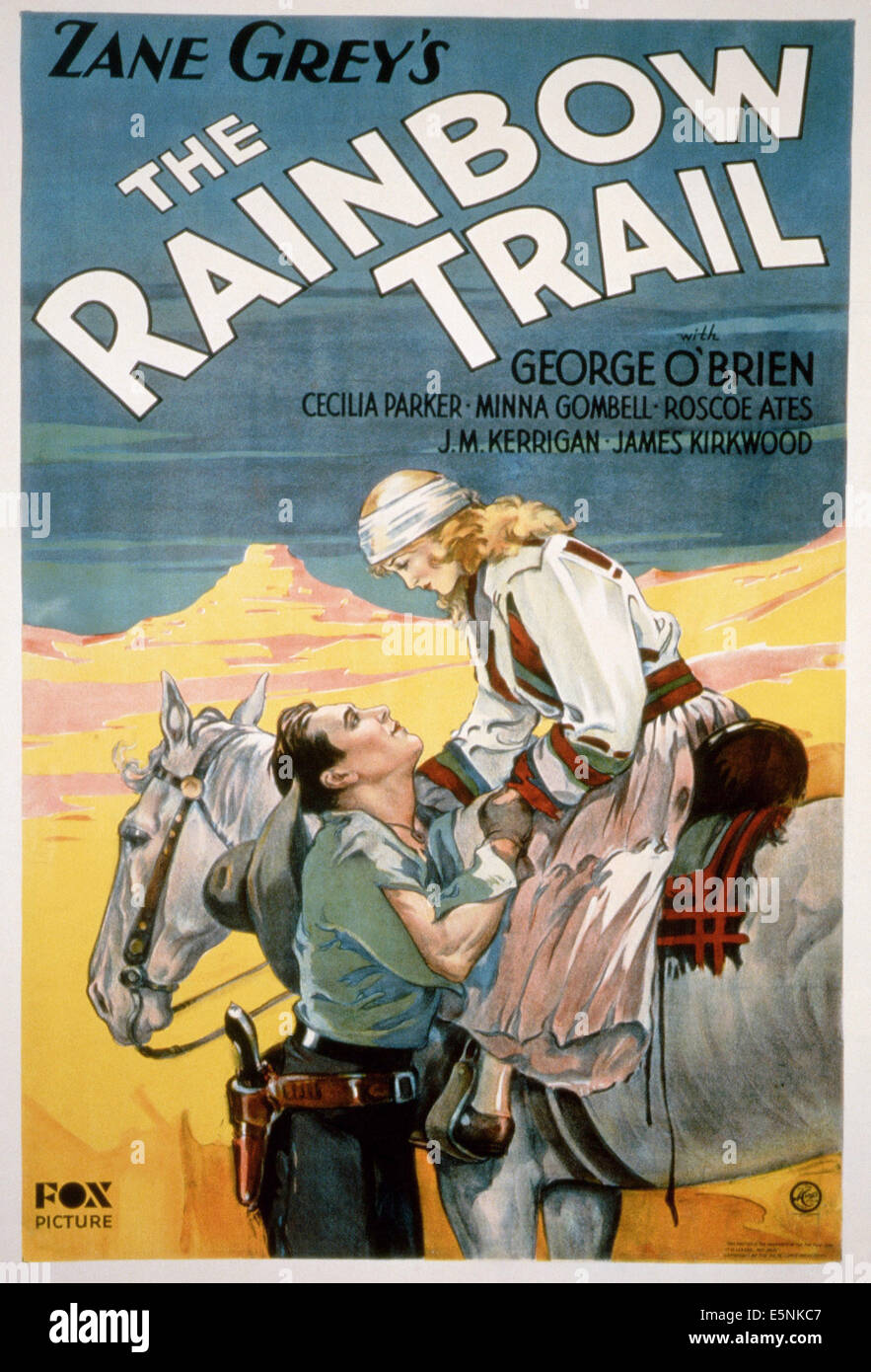 DAS RAINBOW TRAIL, uns Poster, von links: George O'Brien, Cecilia Parker, 1932, TM & Copyright © 20. Century Fox Film Stockfoto