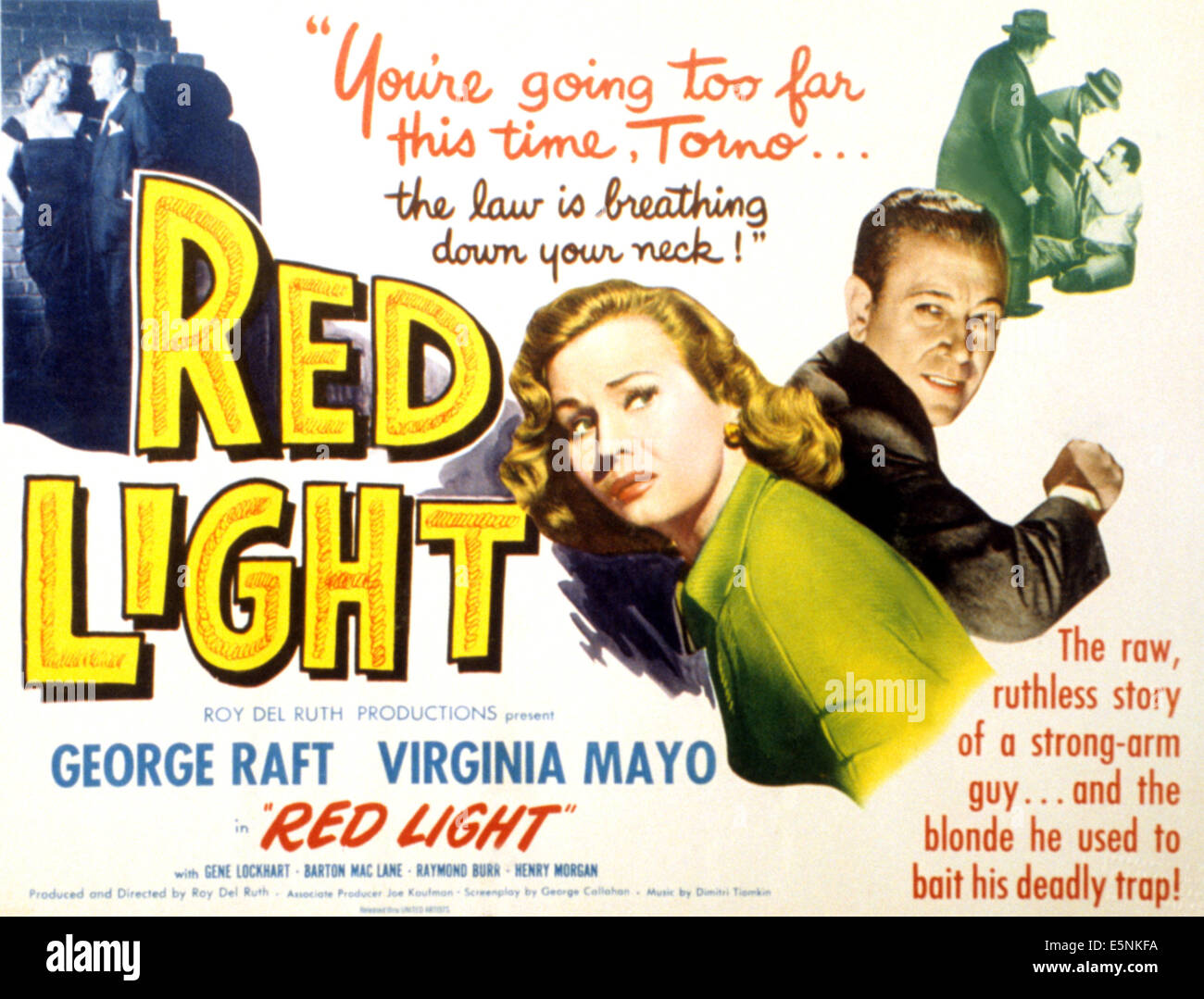 Rotlicht, George Raft, Virginia Mayo, 1949 Stockfoto